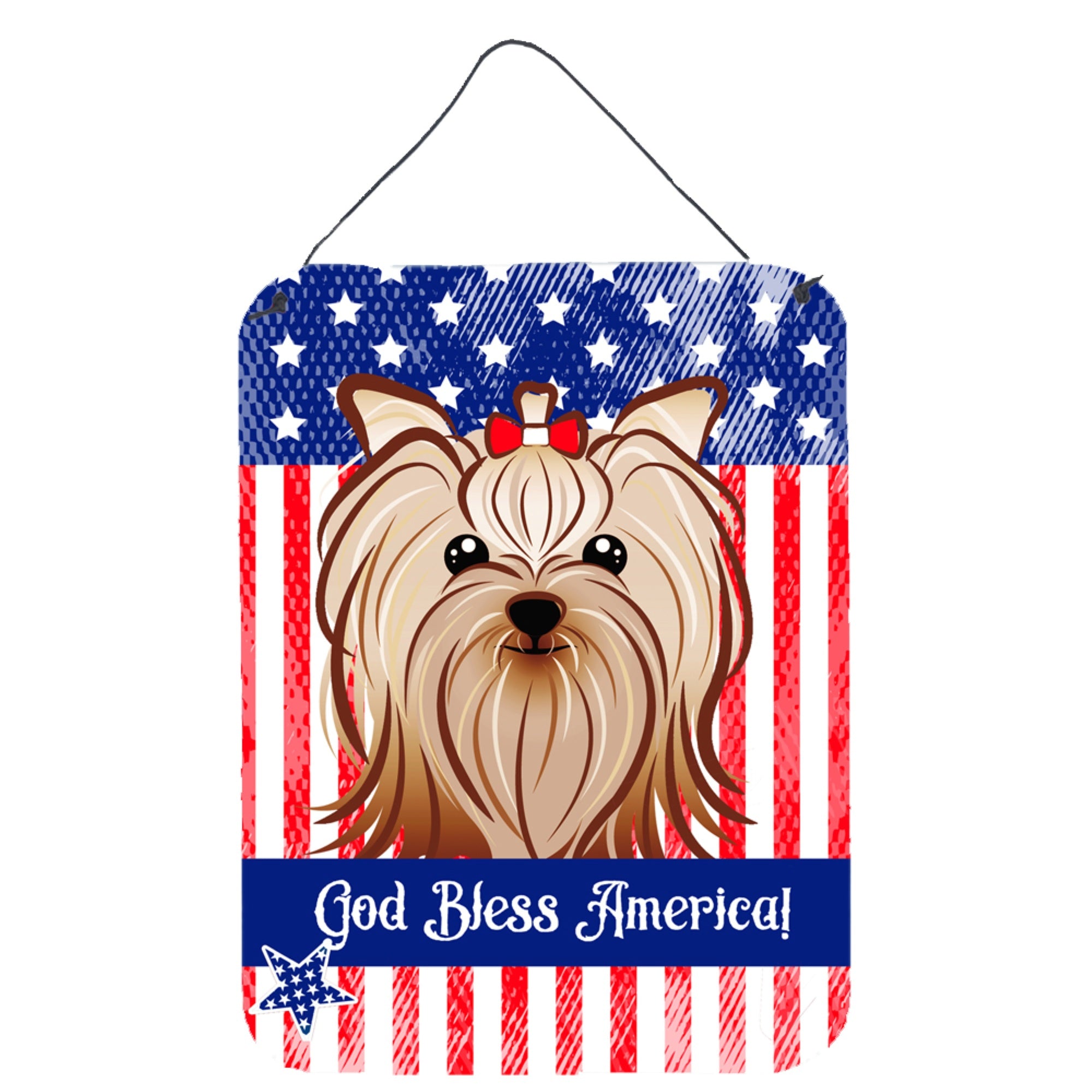'Caroline'S Treasures Yorkie Yorkshire Terrier Wall Or Door Hanging Prints Bb2134Ds1216, 16Hx12W, Multicolor''
