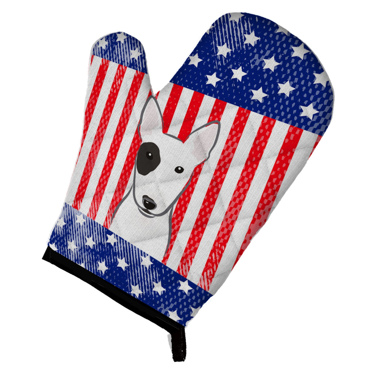 'Caroline'S Treasures Bb2139Ovmt American Flag And Bull Terrier Oven Mitt, 12'''' By 8.5'''', Multicolor''