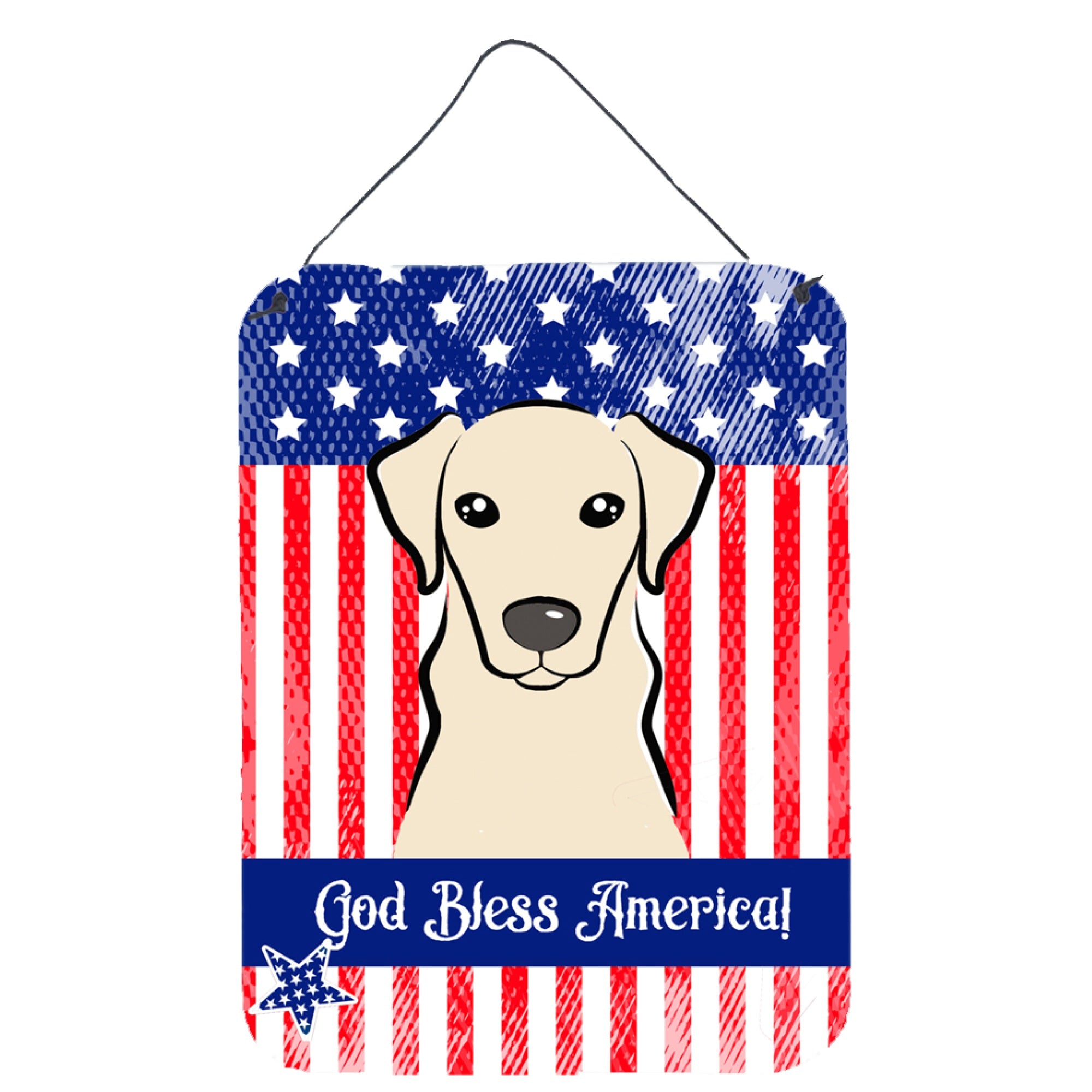 'Caroline'S Treasures Yellow Labrador Wall Or Door Hanging Prints Bb2152Ds1216, 16''''H X 12''''W, Multicolor''