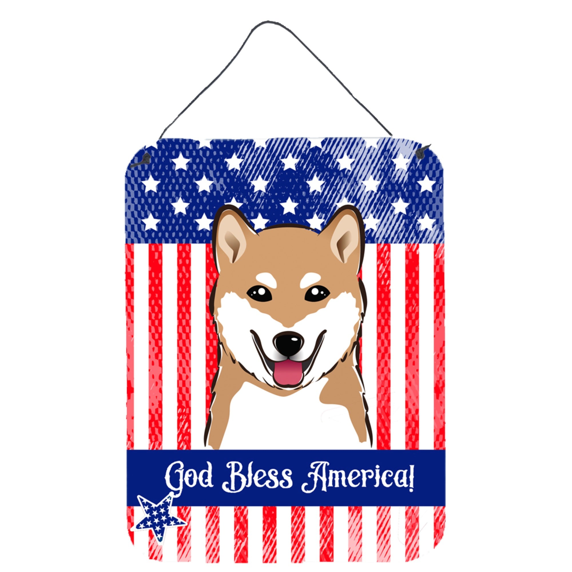 'Caroline'S Treasures Shiba Inu Wall Or Door Hanging Prints Bb2155Ds1216, 16Hx12W, Multicolor''