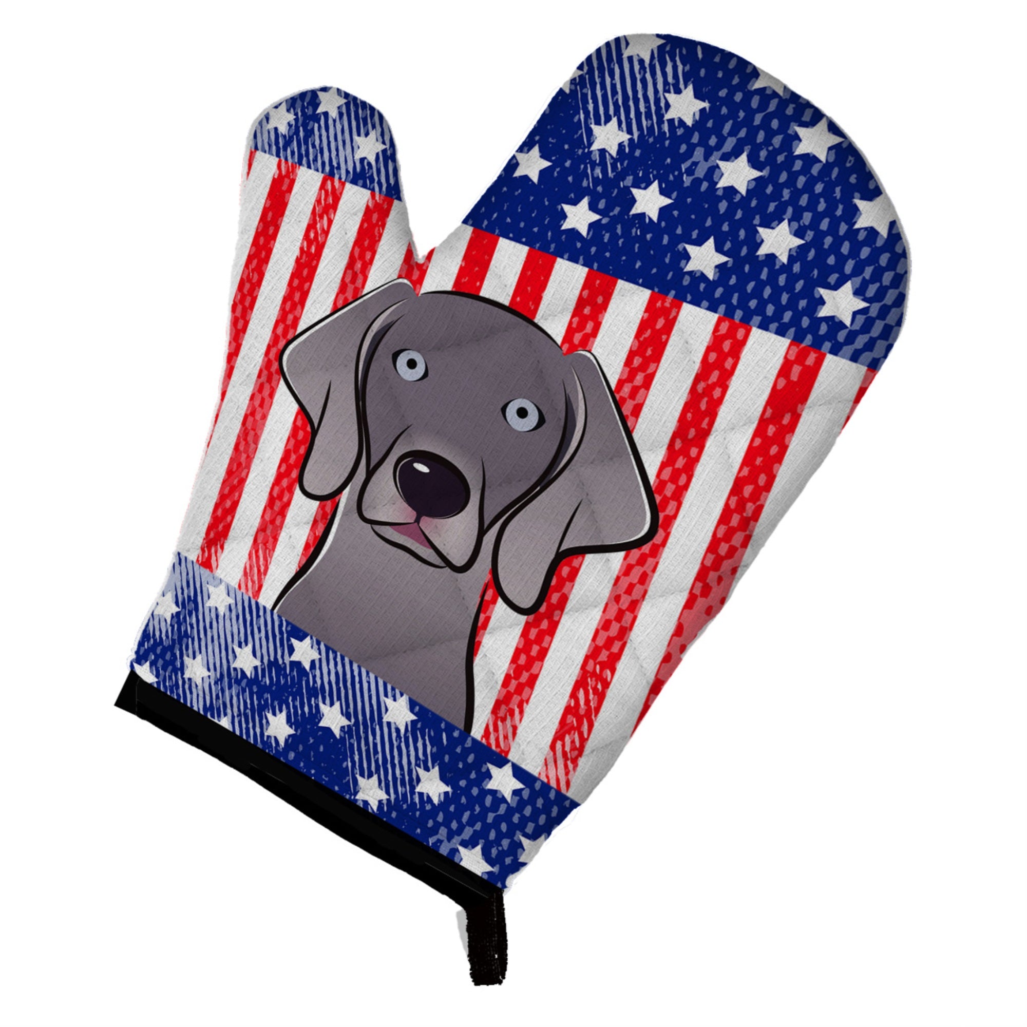 'Caroline'S Treasures Bb2161Ovmt American Flag And Weimaraner Oven Mitt, 12'''' By 8.5'''', Multicolor''