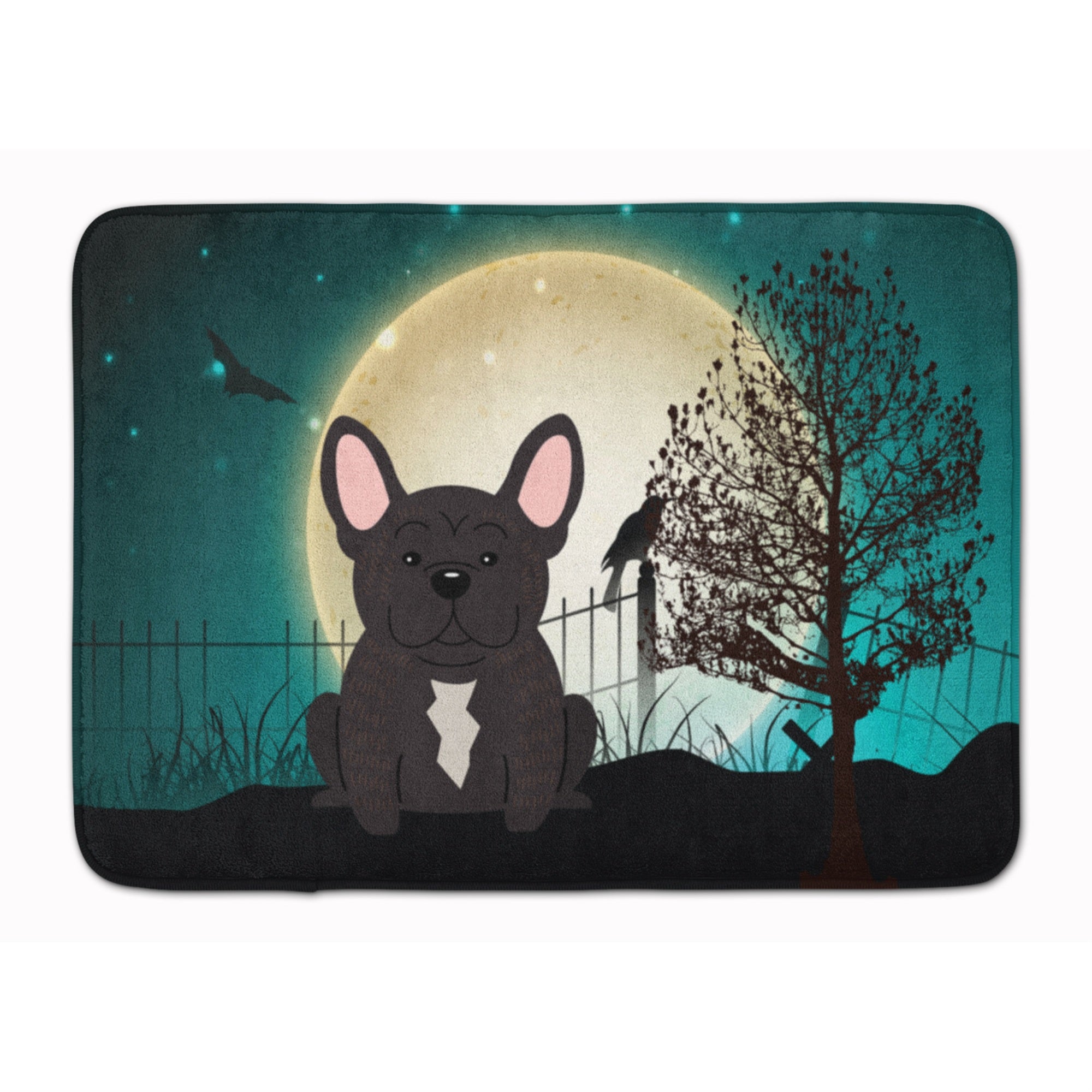 'Caroline'S Treasures Halloween Scary French Bulldog Brindle Floor Mat, 19'''' X 27'''', Multicolor''