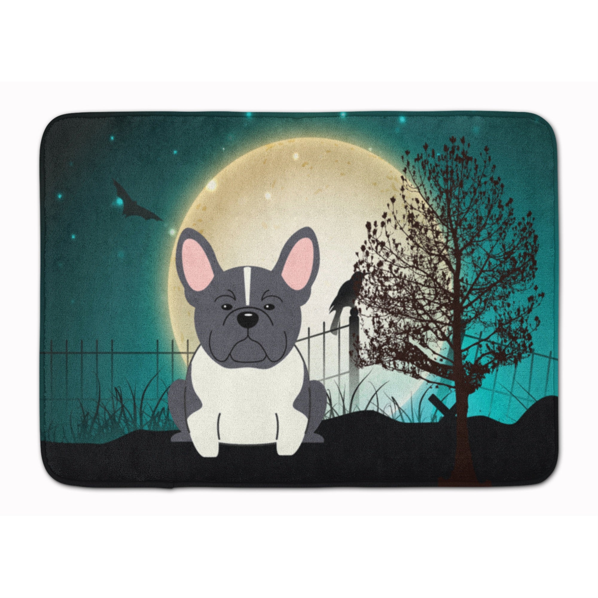 'Caroline'S Treasures Halloween French Bulldog Black White Floor Mat, 19'''' X 27'''', Multicolor''