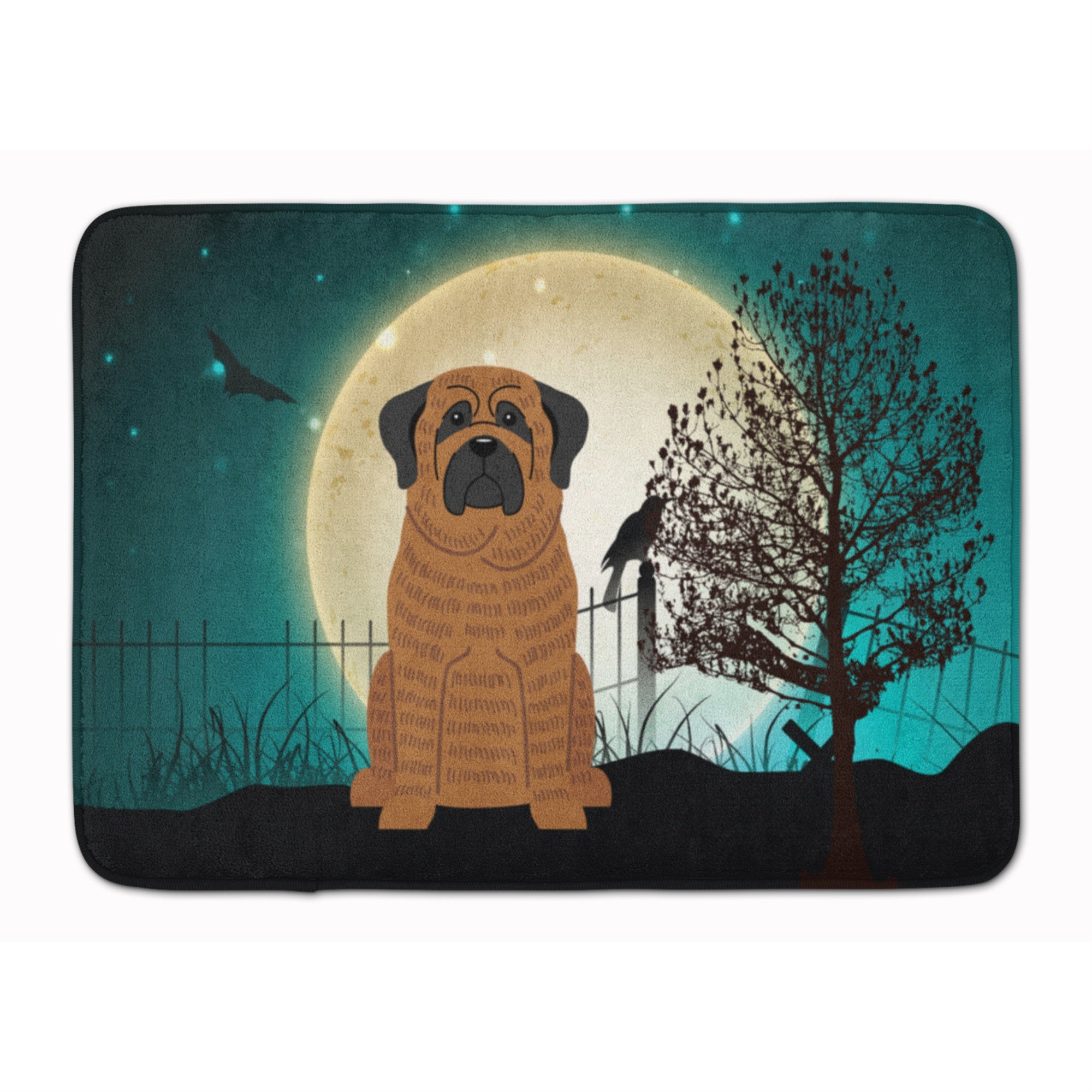 'Caroline'S Treasures Halloween Scary Mastiff Brindle Floor Mat, 19'''' X 27'''', Multicolor''