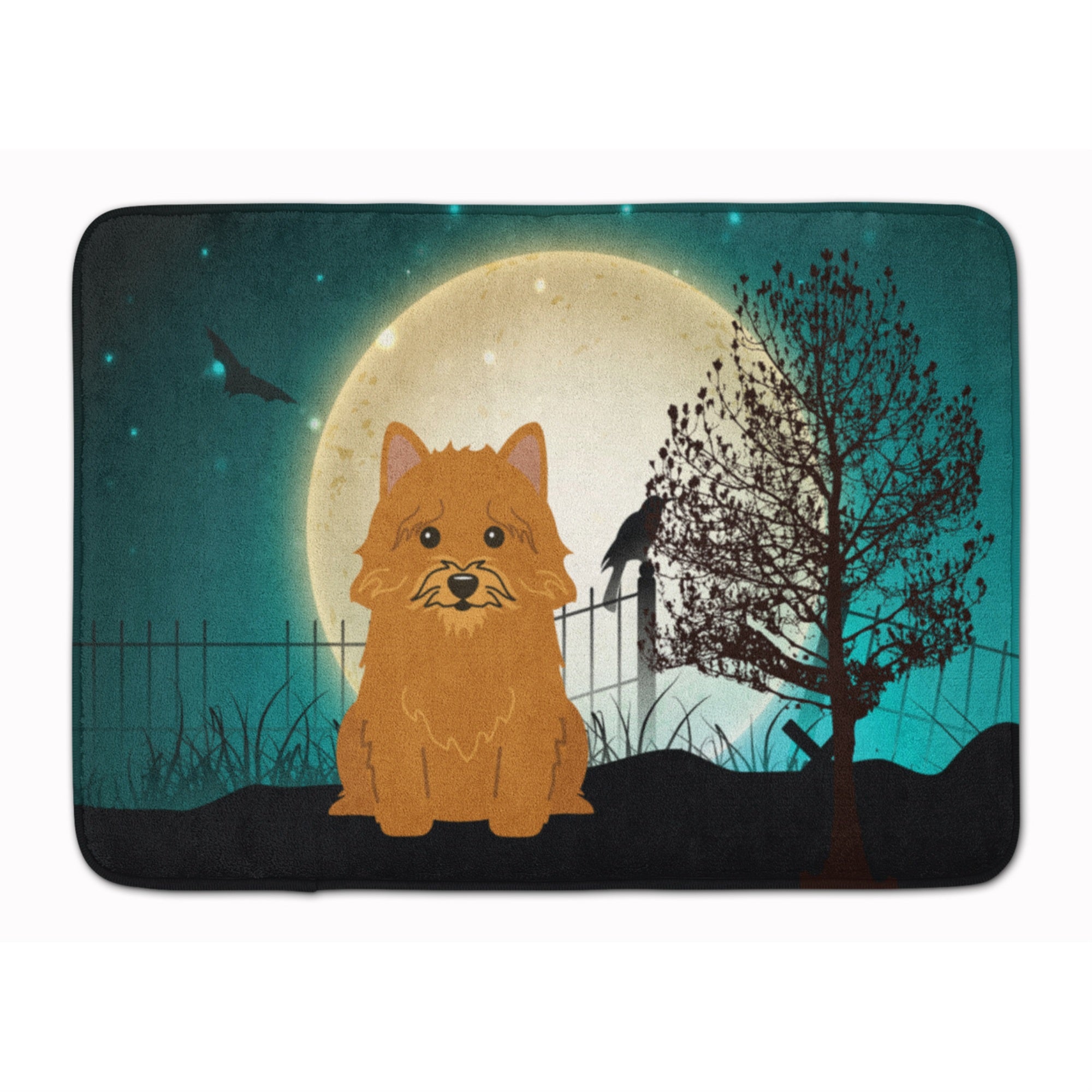 'Caroline'S Treasures Halloween Scary Norwich Terrier Floor Mat, 19'''' X 27'''', Multicolor''