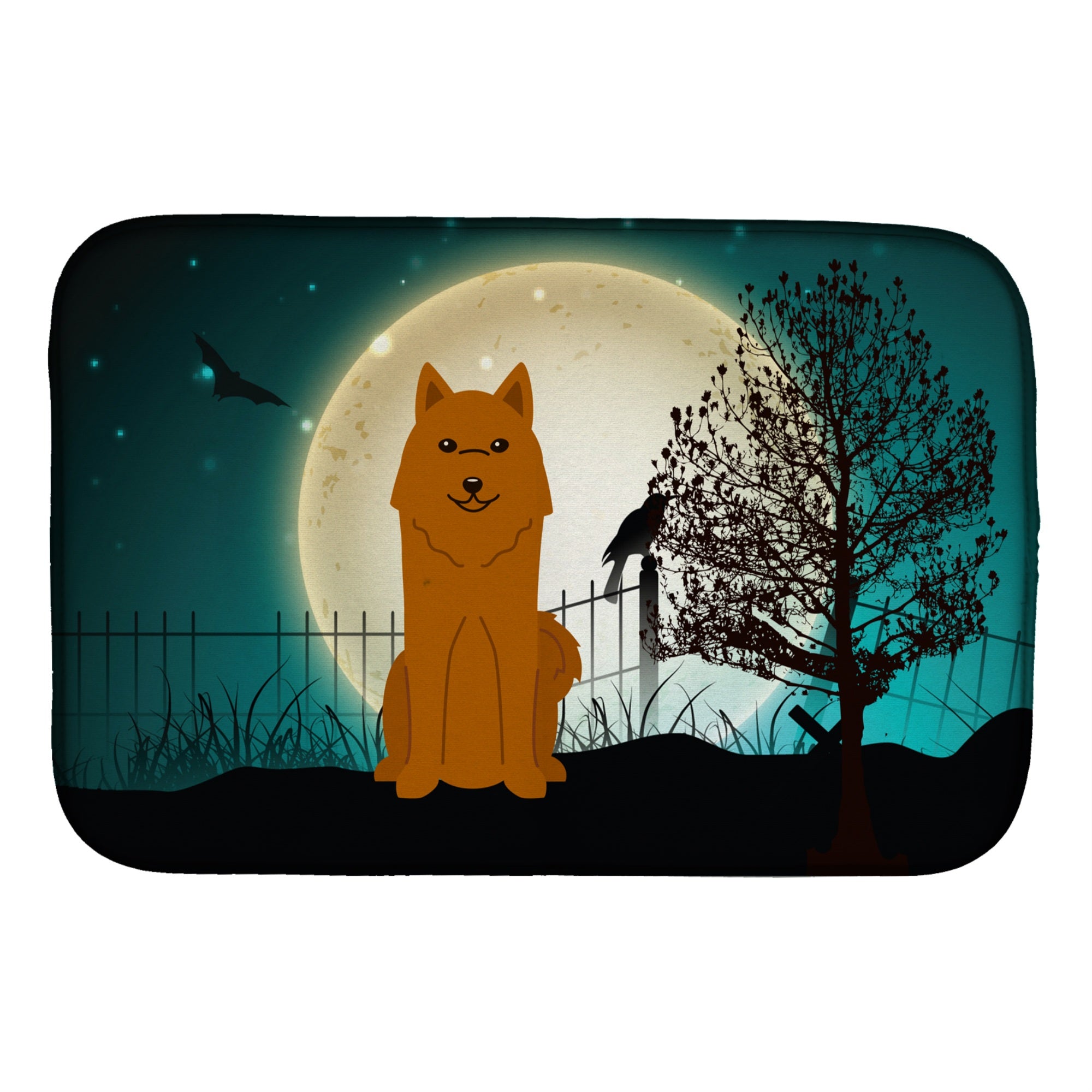 'Caroline'S Treasures Halloween Scary Karelian Bear Dish Drying Mat, 14'''' X 21''''''