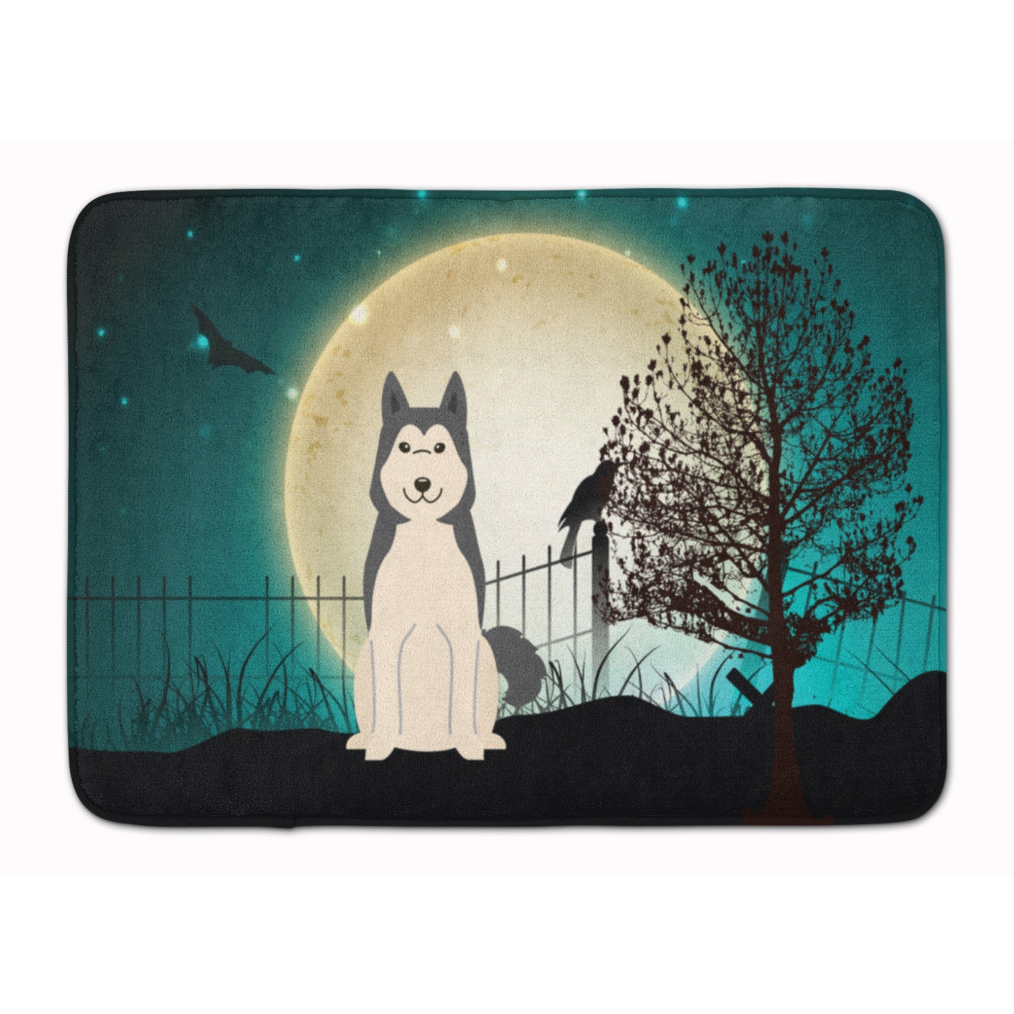 'Caroline'S Treasures Halloween West Siberian Laika Spitz Floor Mat, 19'''' X 27'''', Multicolor''