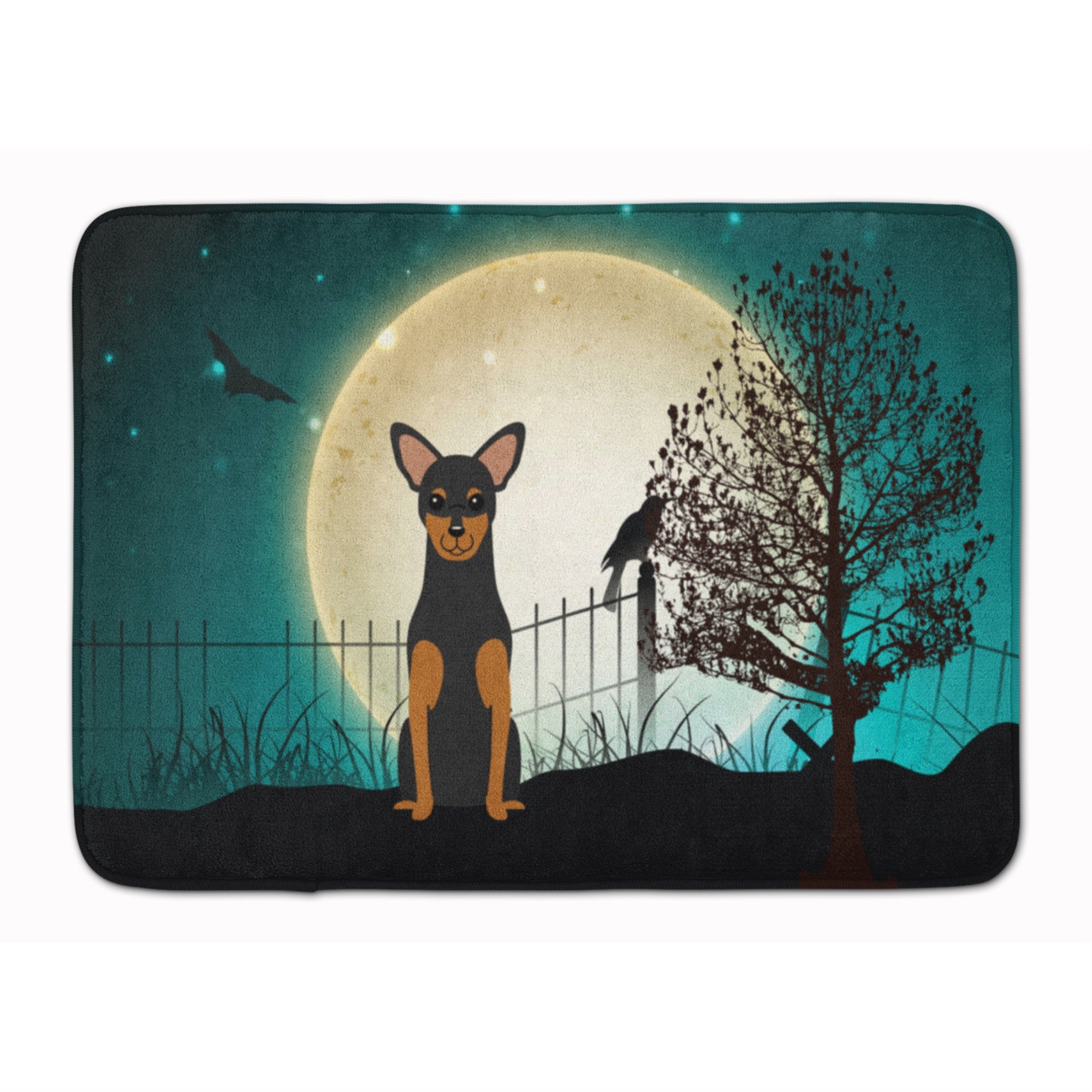 'Caroline'S Treasures Halloween Scary Manchester Terrier Floor Mat, 19'''' X 27'''', Multicolor''