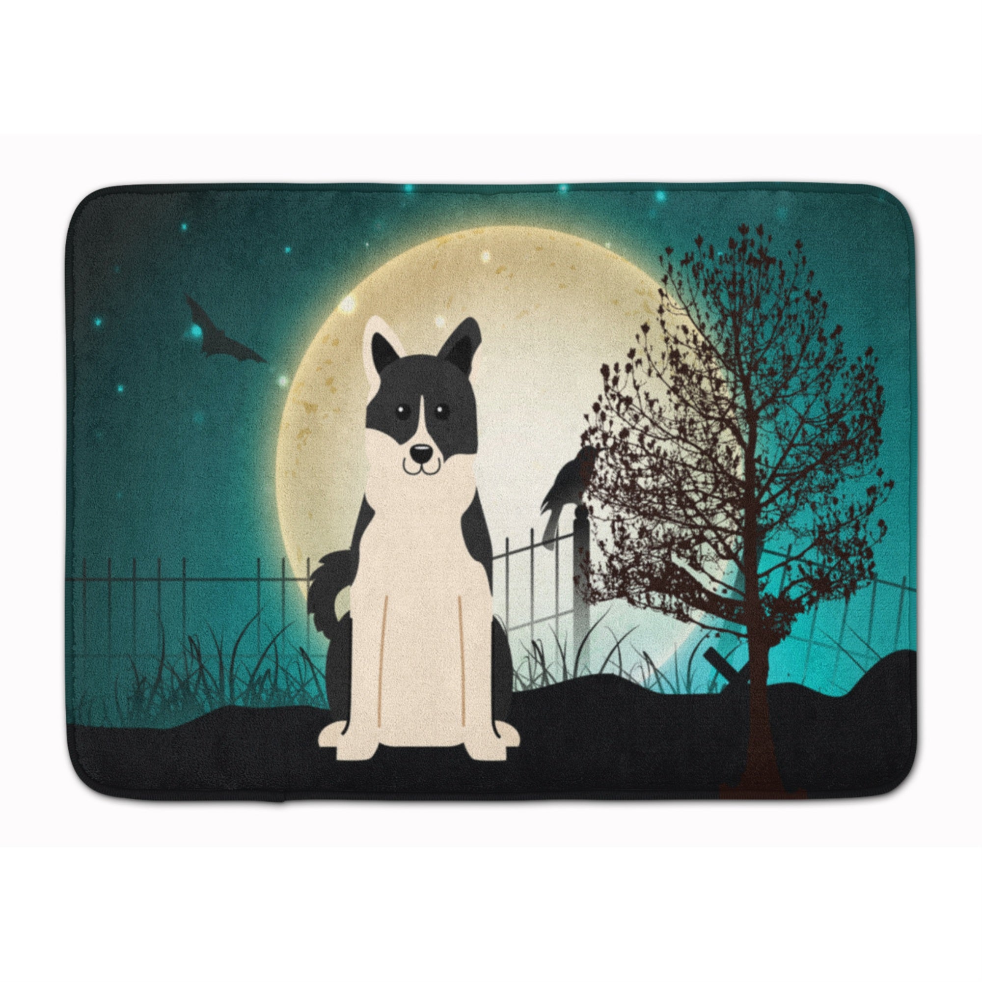 'Caroline'S Treasures Halloween Russo-European Laika Spitz Floor Mat, 19'''' X 27'''', Multicolor''