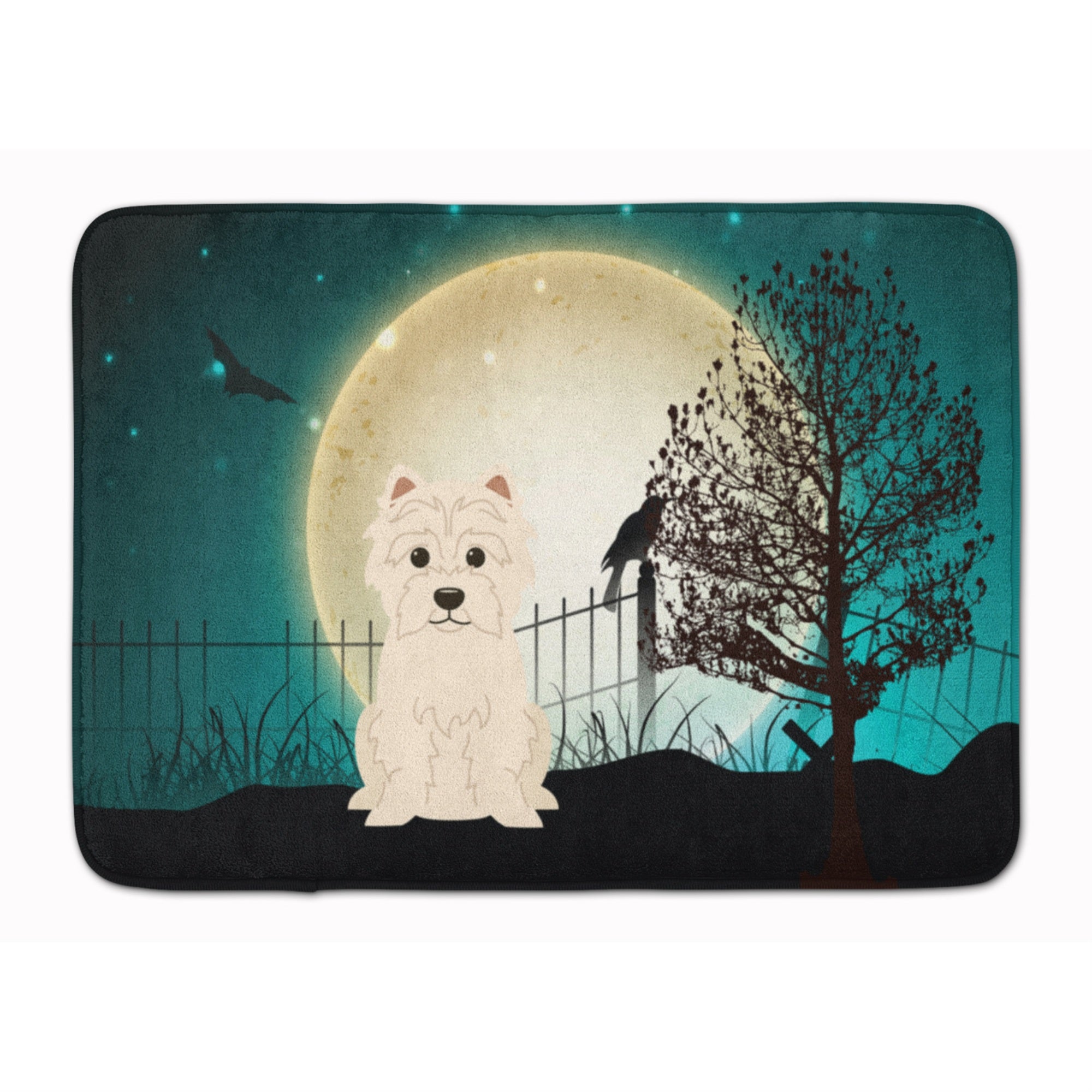 'Caroline'S Treasures Halloween Scary Westie Floor Mat, 19'''' X 27'''', Multicolor''