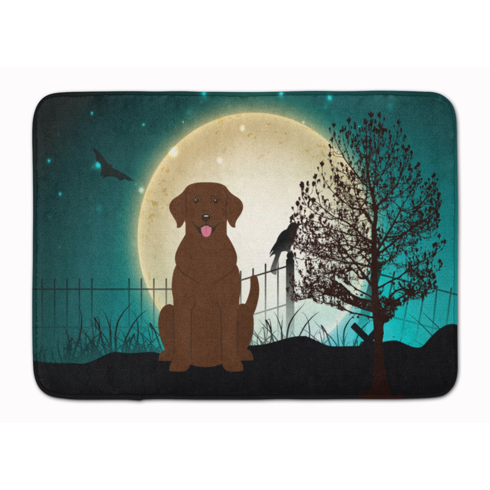 'Caroline'S Treasures Halloween Scary Chocolate Labrador Floor Mat, 19'''' X 27'''', Multicolor''