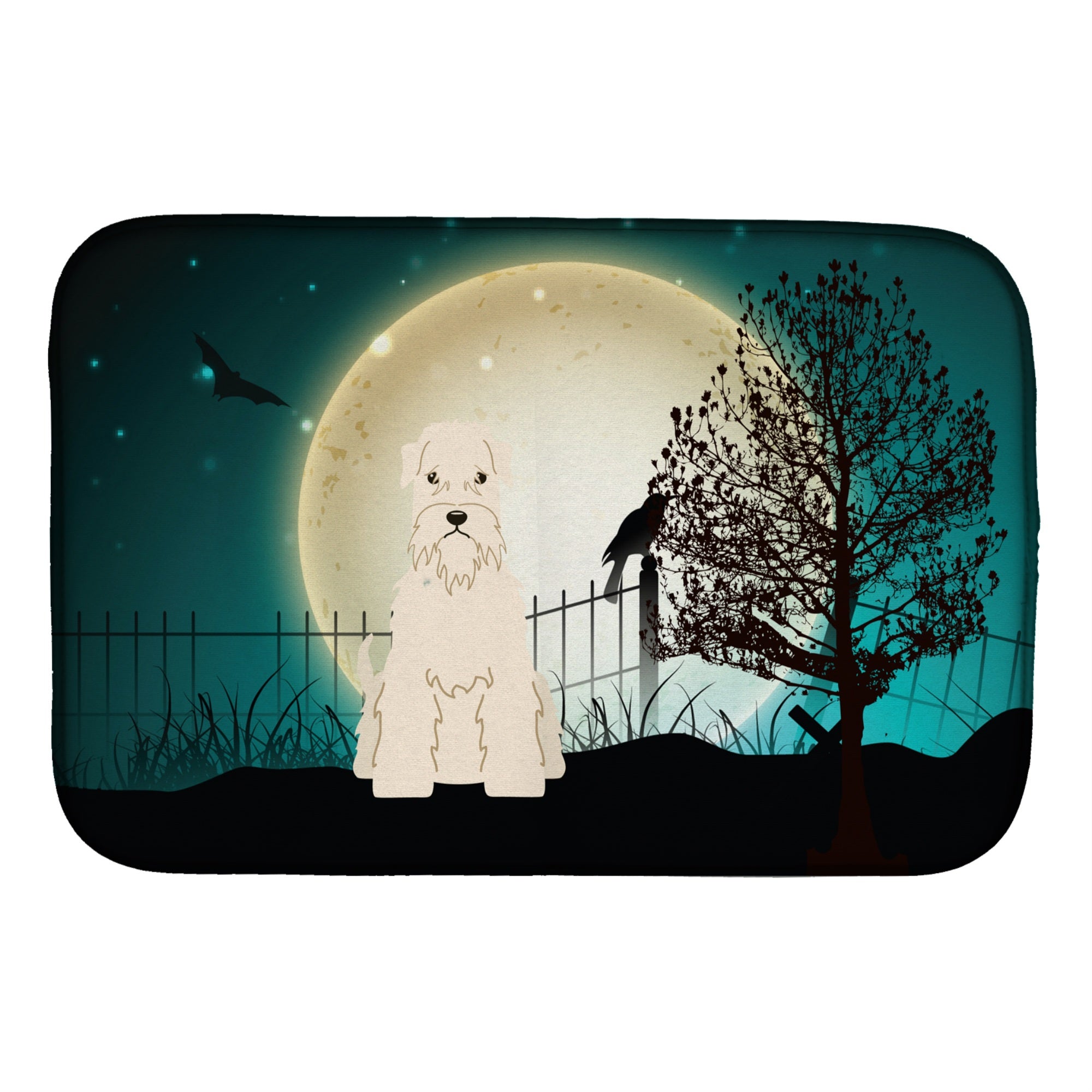 'Caroline'S Treasures Halloween Scary Soft Coated Wheaten Terrier Dish Drying Mat, 14'''' X 21''''''