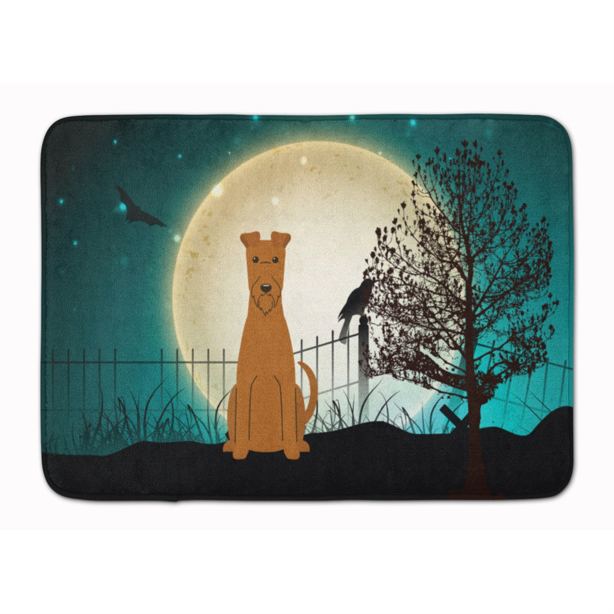 'Caroline'S Treasures Halloween Scary Irish Terrier Floor Mat, 19'''' X 27'''', Multicolor''