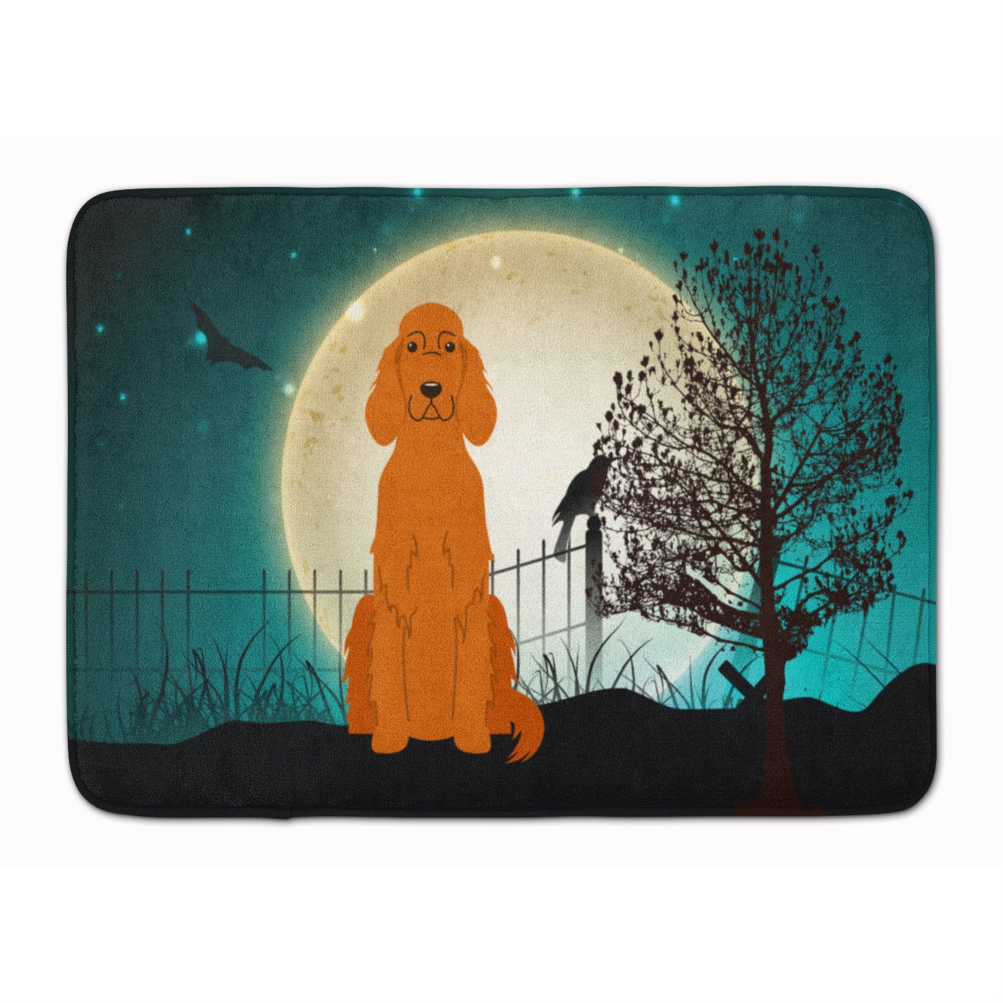 'Caroline'S Treasures Halloween Scary Irish Setter Floor Mat, 19'''' X 27'''', Multicolor''