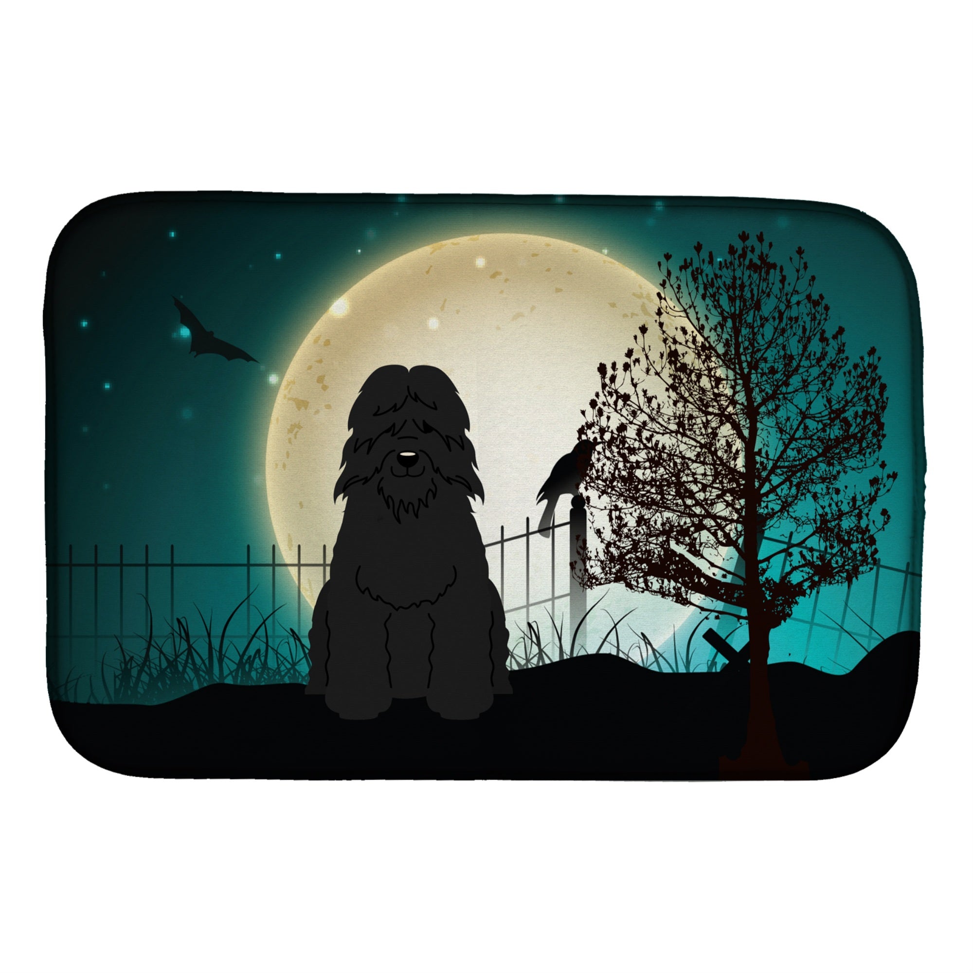 'Caroline'S Treasures Halloween Scary Boozier Des Flanders Dish Drying Mat, 14'''' X 21''''''