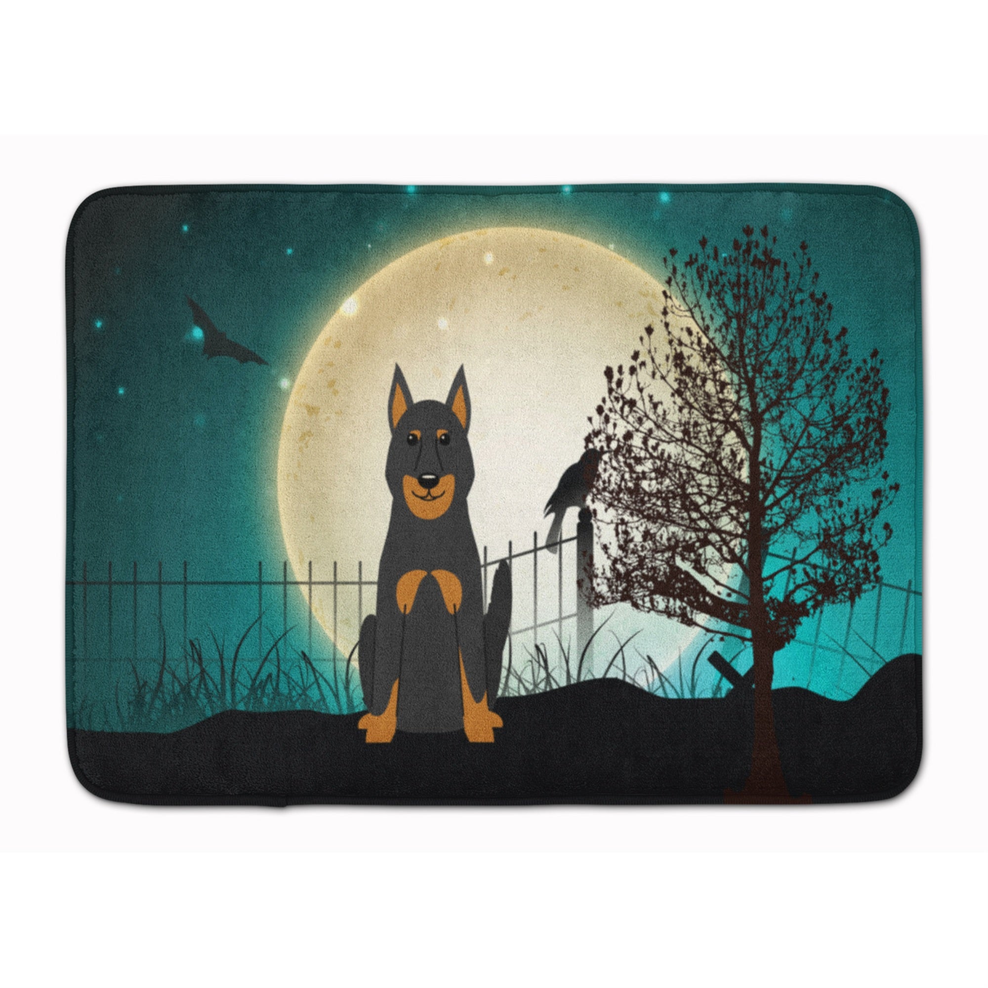'Caroline'S Treasures Halloween Scary Beauce Shepherd Dog Floor Mat, 19'''' X 27'''', Multicolor''