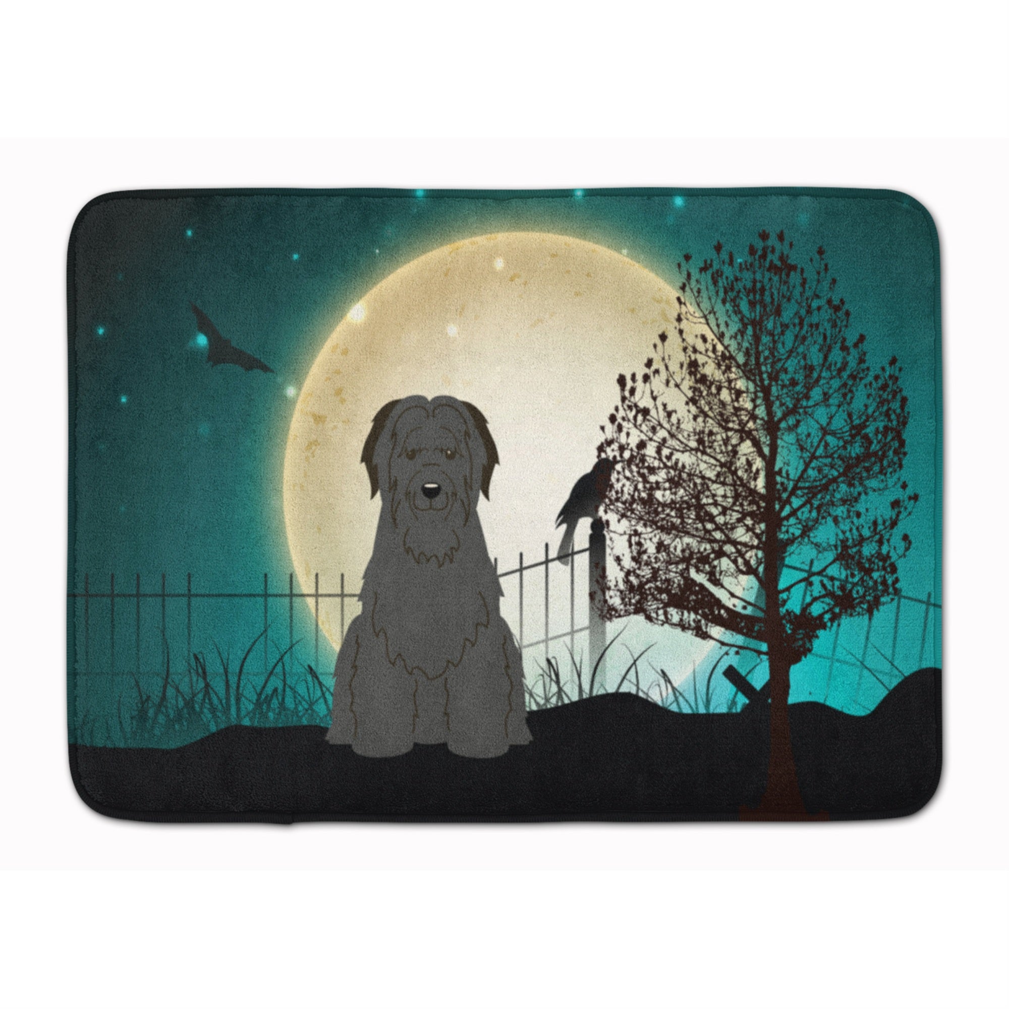 'Caroline'S Treasures Halloween Scary Briard Black Floor Mat, 19'''' X 27'''', Multicolor''