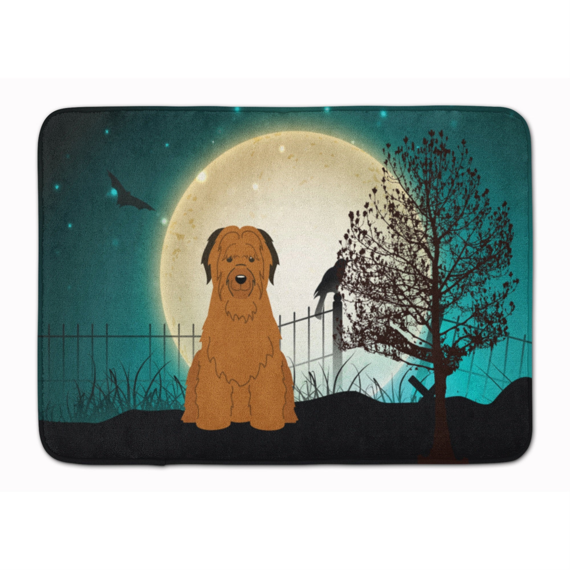 'Caroline'S Treasures Halloween Scary Briard Brown Floor Mat, 19'''' X 27'''', Multicolor''