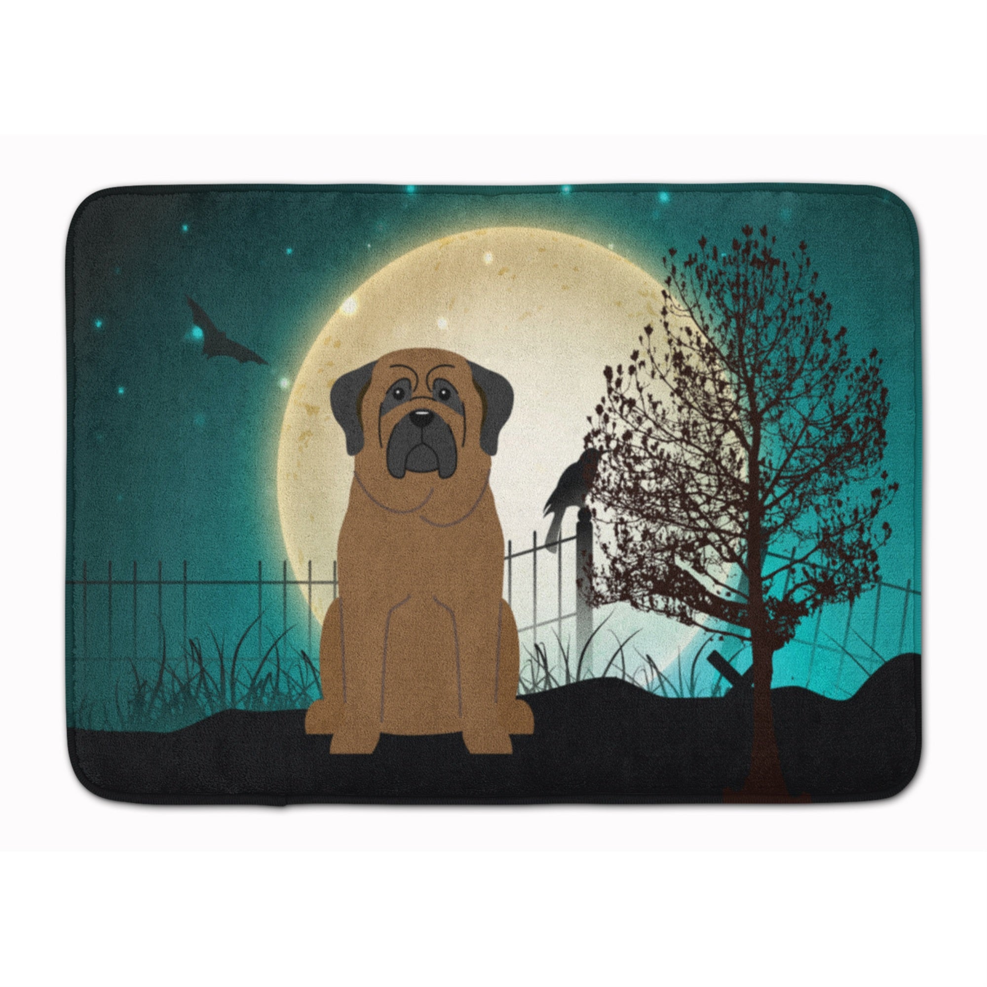 'Caroline'S Treasures Halloween Scary Bullmastiff Floor Mat, 19'''' X 27'''', Multicolor''