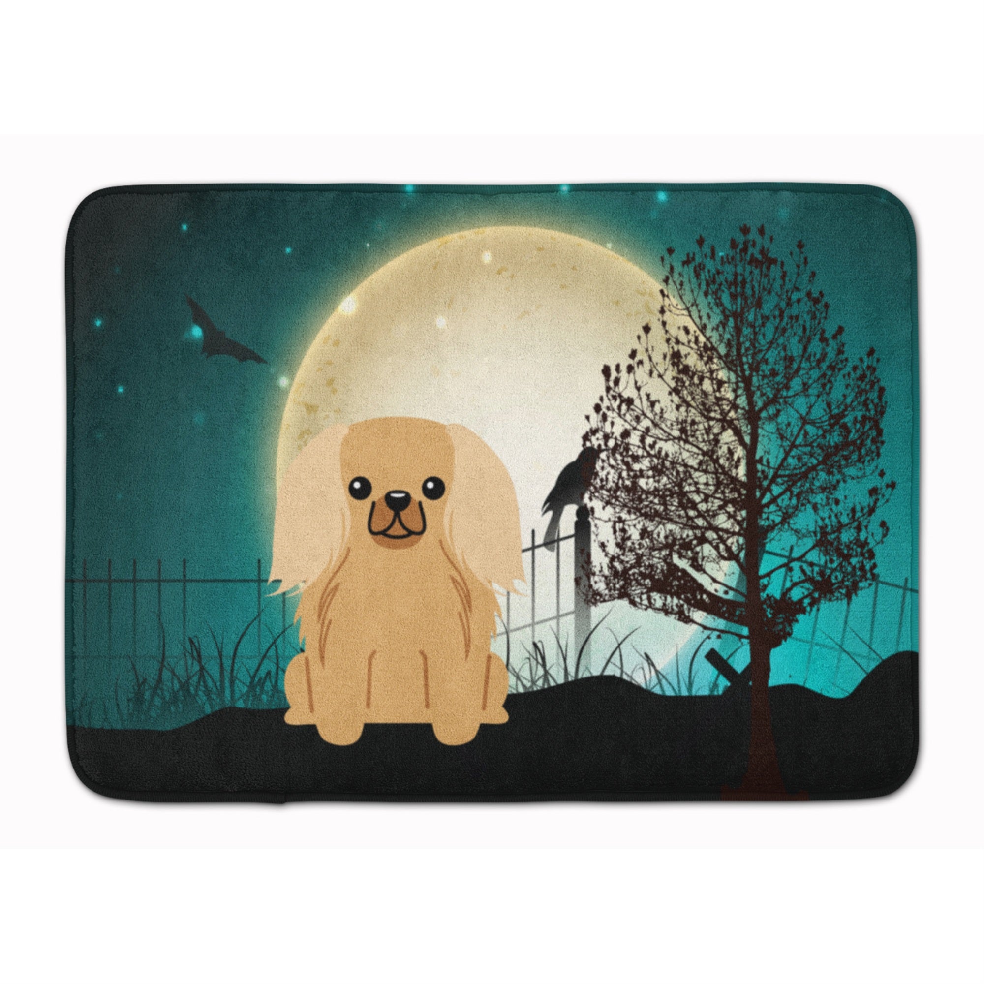 Carolines Treasures Halloween Scary Pekingnese Fawn Sable Floor Mat, 19 x 27, Multicolor
