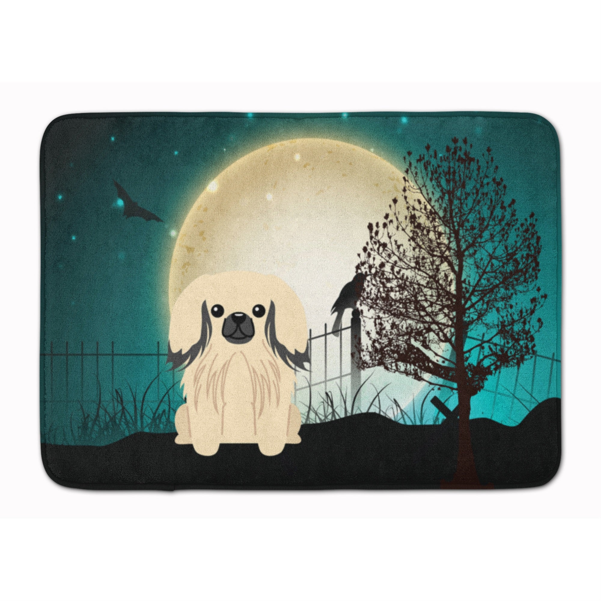 'Caroline'S Treasures Halloween Scary Pekingnese Cream Floor Mat, 19'''' X 27'''', Multicolor''