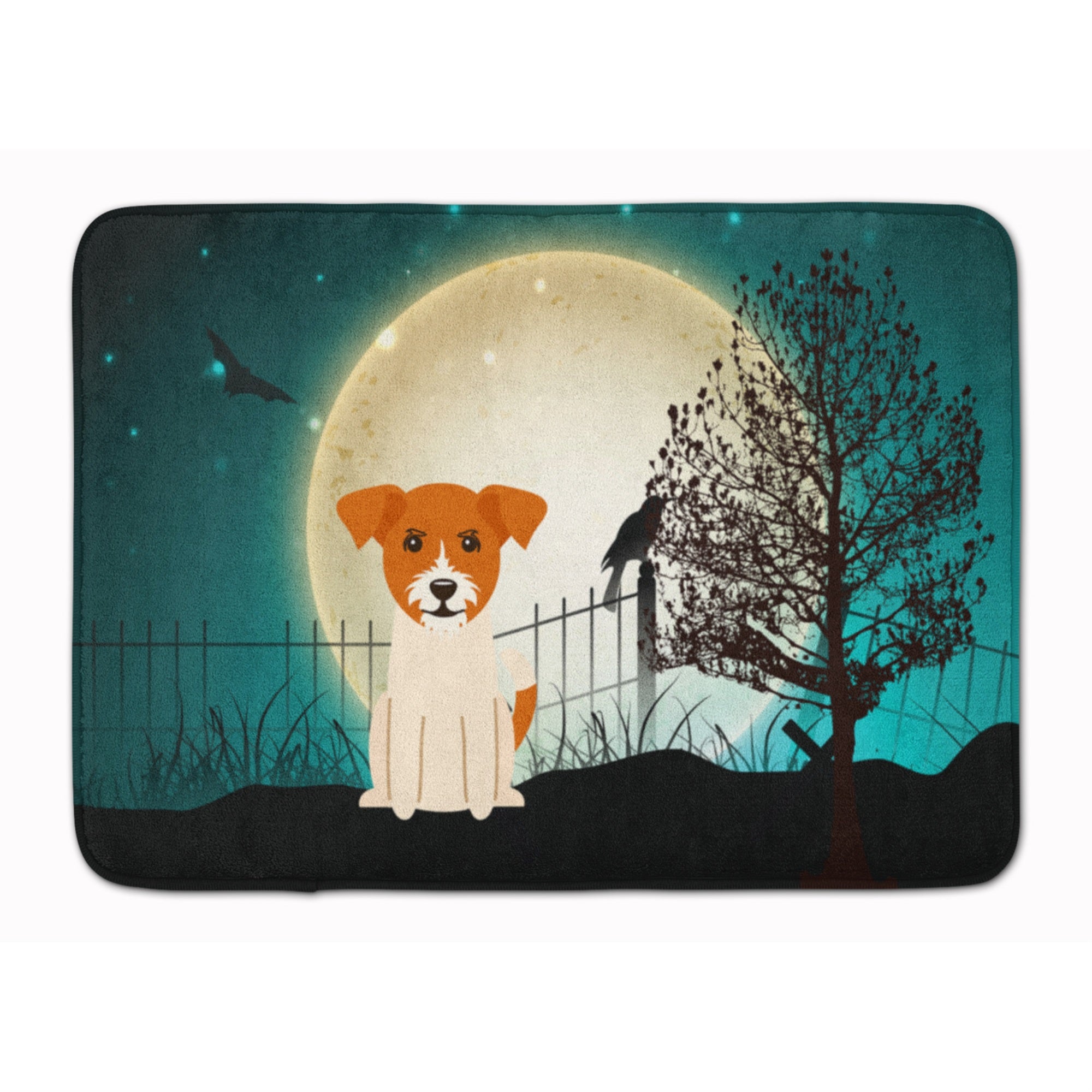 Carolines Treasures Halloween Scary Jack Russell Terrier Floor Mat, 19 x 27, Multicolor