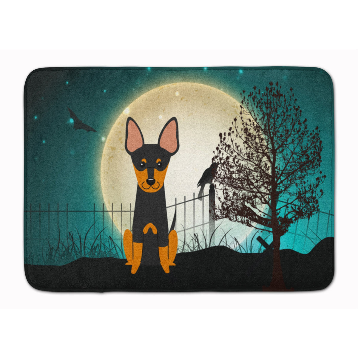'Caroline'S Treasures Halloween Scary English Toy Terrier Floor Mat, 19'''' X 27'''', Multicolor''