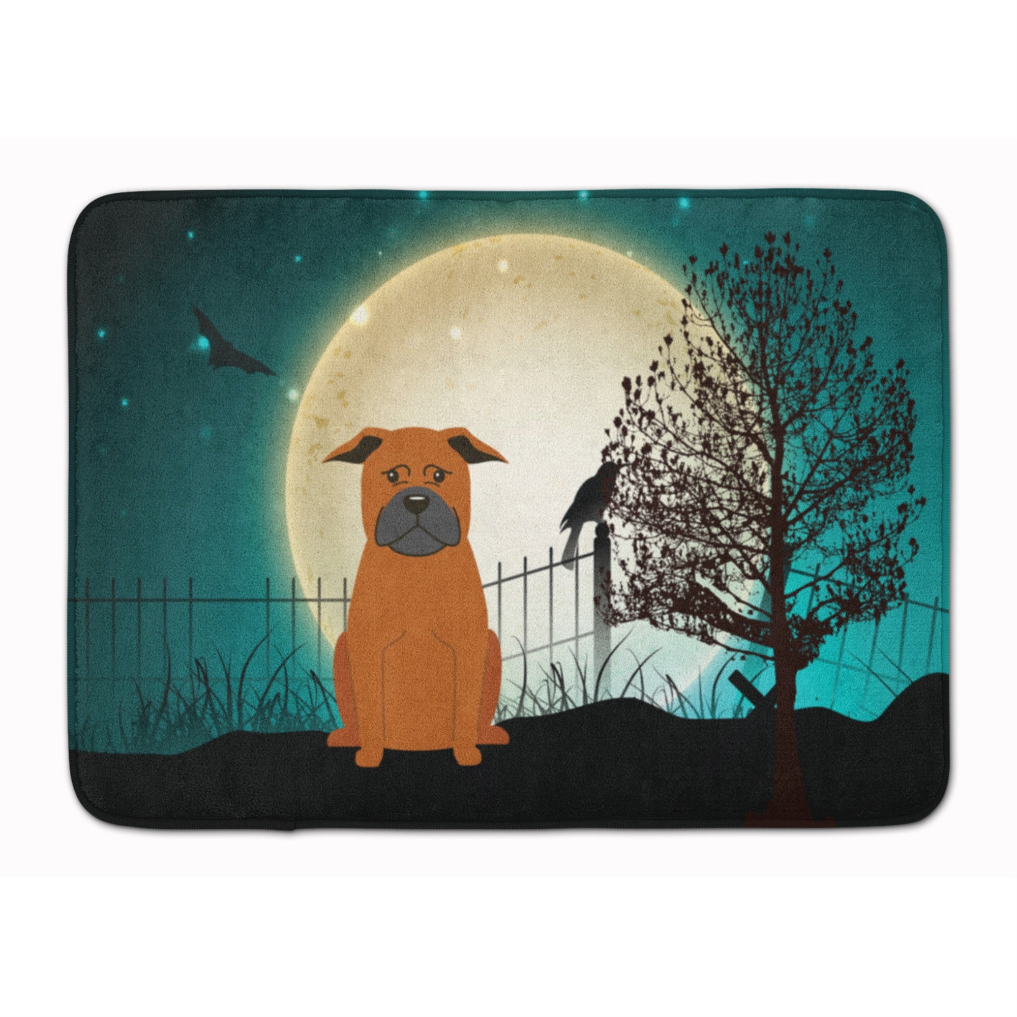 'Caroline'S Treasures Halloween Scary Chinese Chongqing Dog Floor Mat, 19'''' X 27'''', Multicolor''
