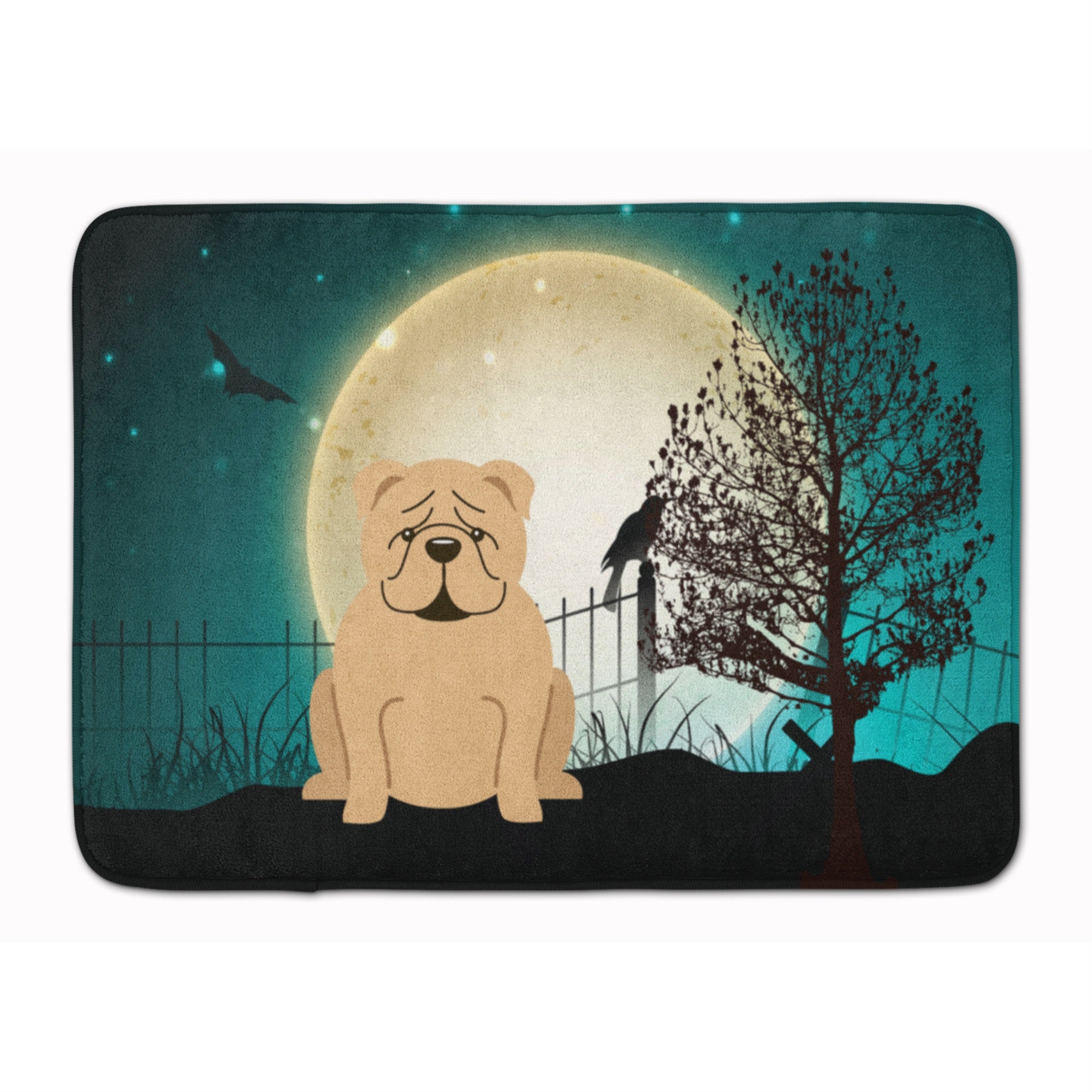 'Caroline'S Treasures Halloween Scary English Bulldog Fawn Floor Mat, 19'''' X 27'''', Multicolor''