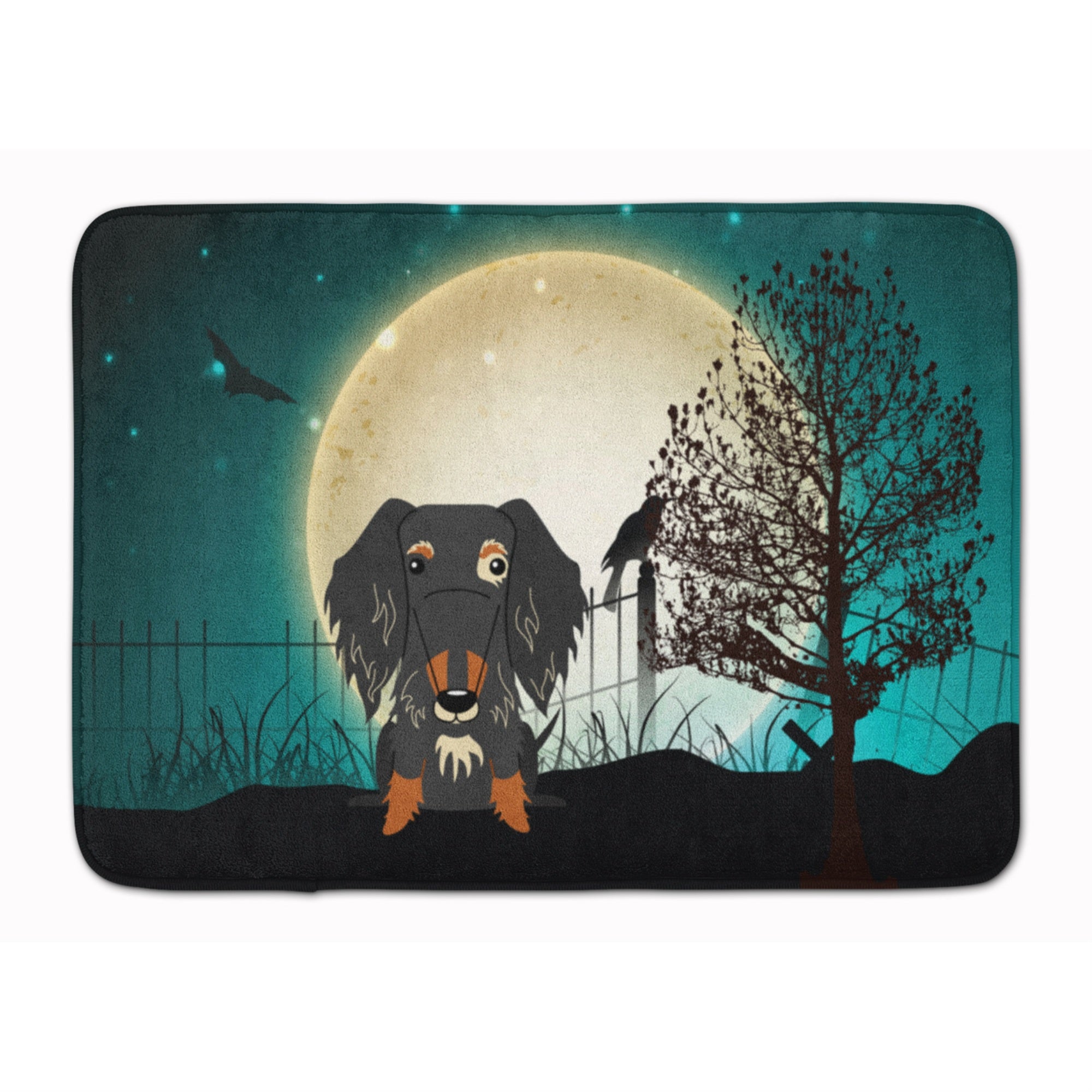 'Caroline'S Treasures Halloween Wire Haired Dachshund Dapple Floor Mat, 19'''' X 27'''', Multicolor''