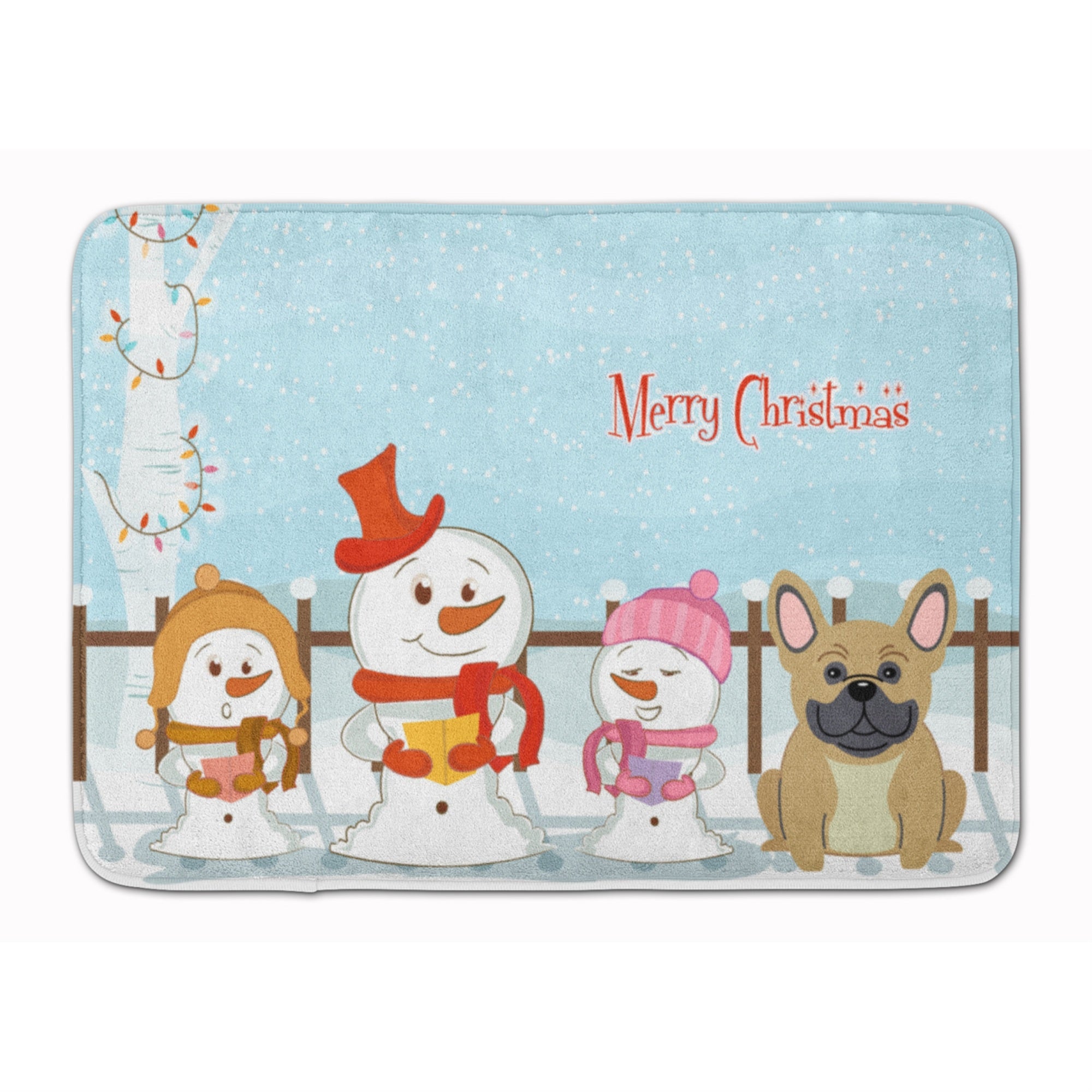 'Caroline'S Treasures Merry Christmas French Bulldog Cream, 19'''' X 27'''', Multicolor''