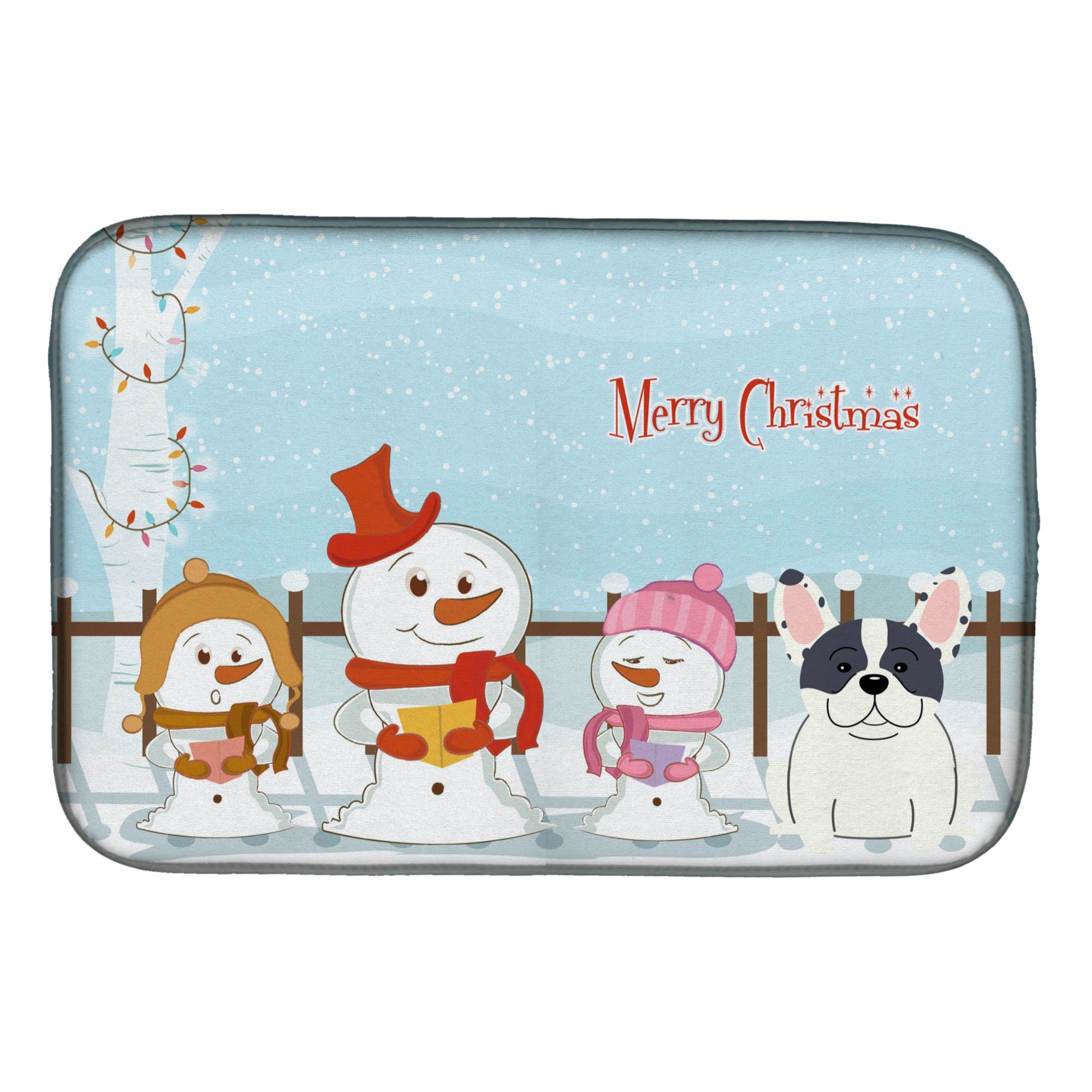 'Caroline'S Treasures Bb2342Ddm Dish Drying Mat, 14'''' X 21'''', Christmas Carolers''