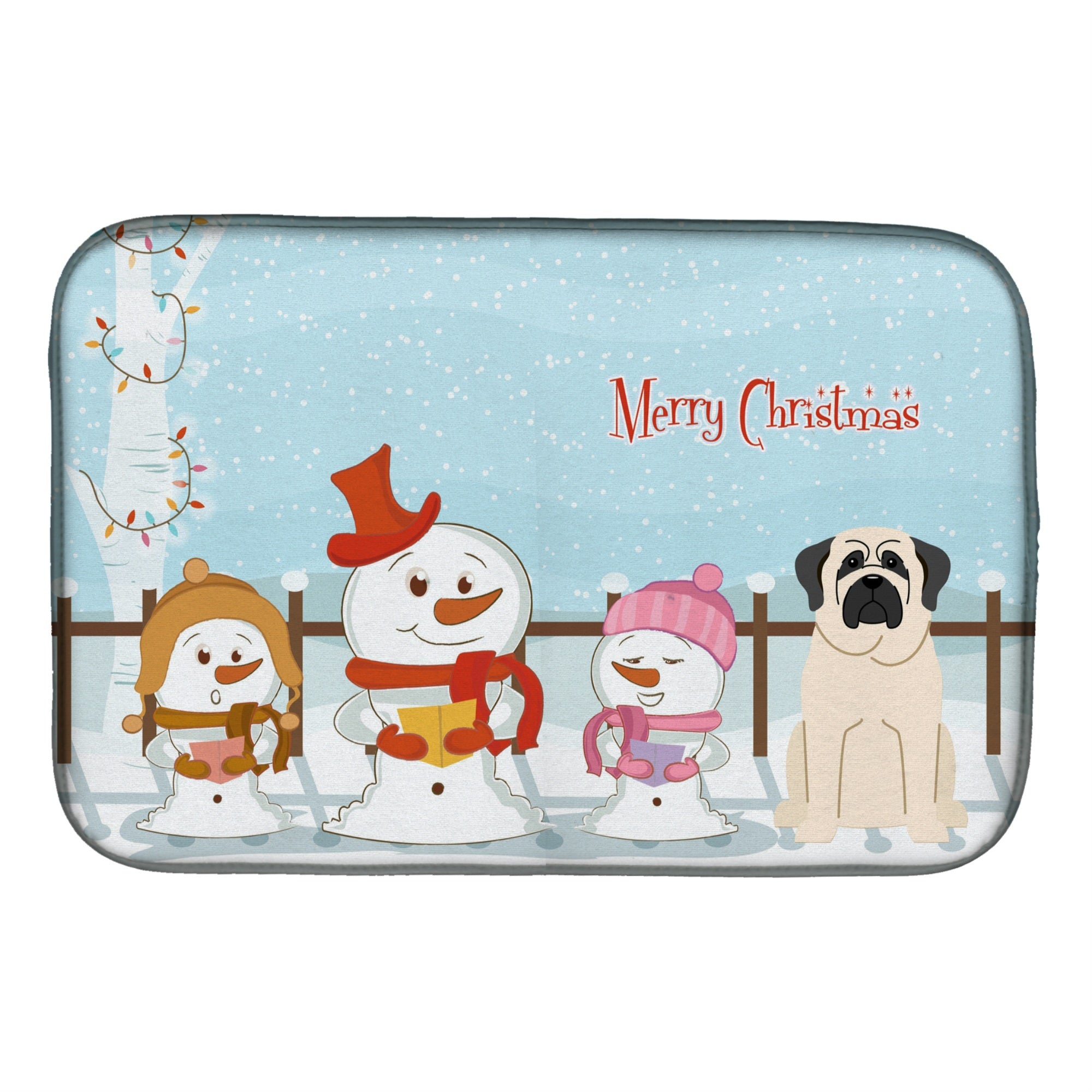 'Caroline'S Treasures Bb2348Ddm Dish Drying Mat, 14 X 21, Christmas Carolers''