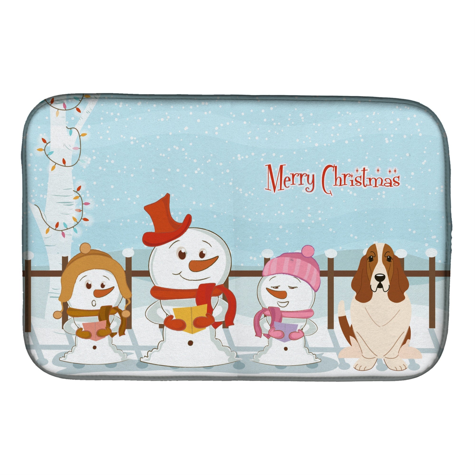 'Caroline'S Treasures Bb2352Ddm Dish Drying Mat, 14'''' X 21'''', Christmas Carolers''