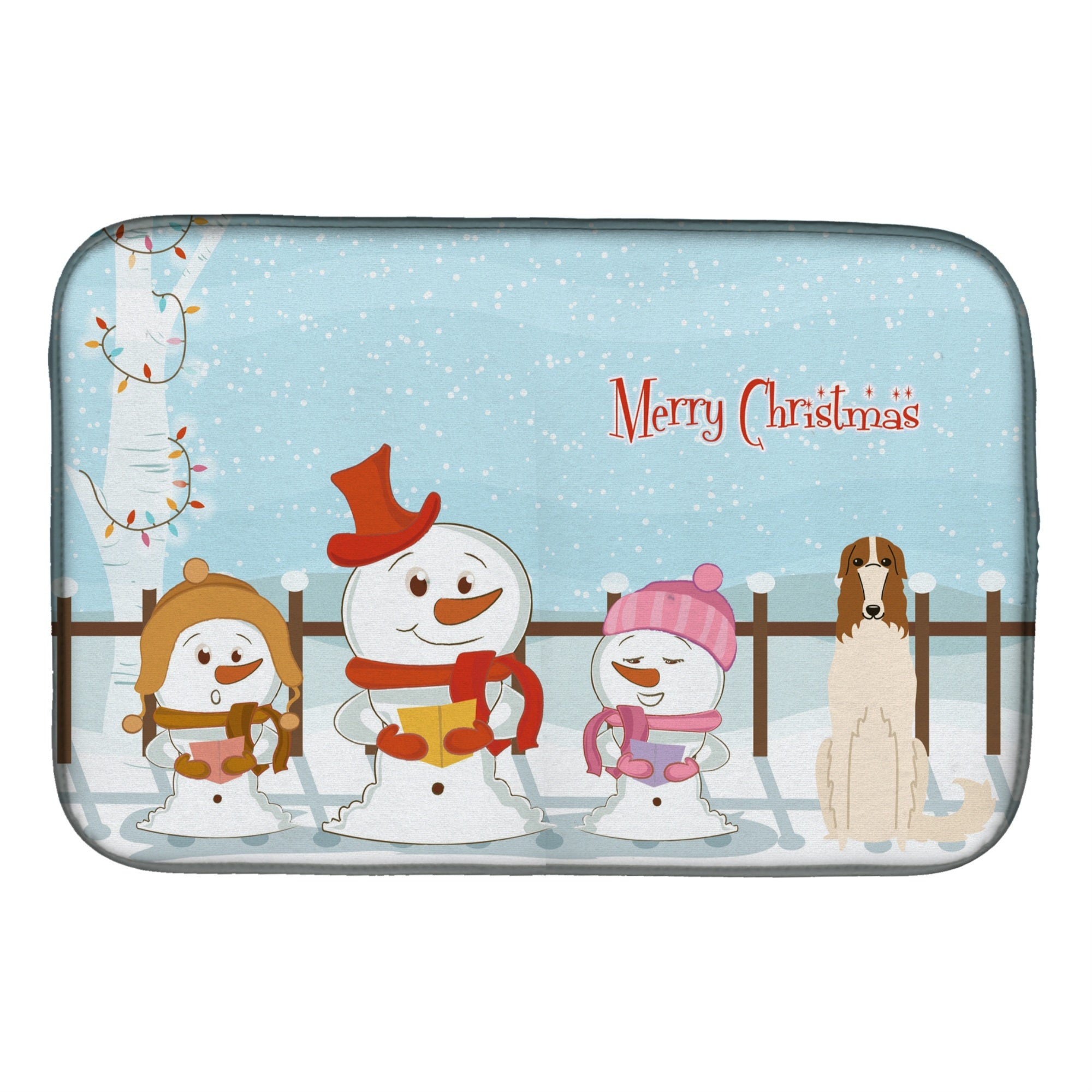 Carolines Treasures BB2354DDM Dish Drying Mat 14 x 21 Christmas Carolers