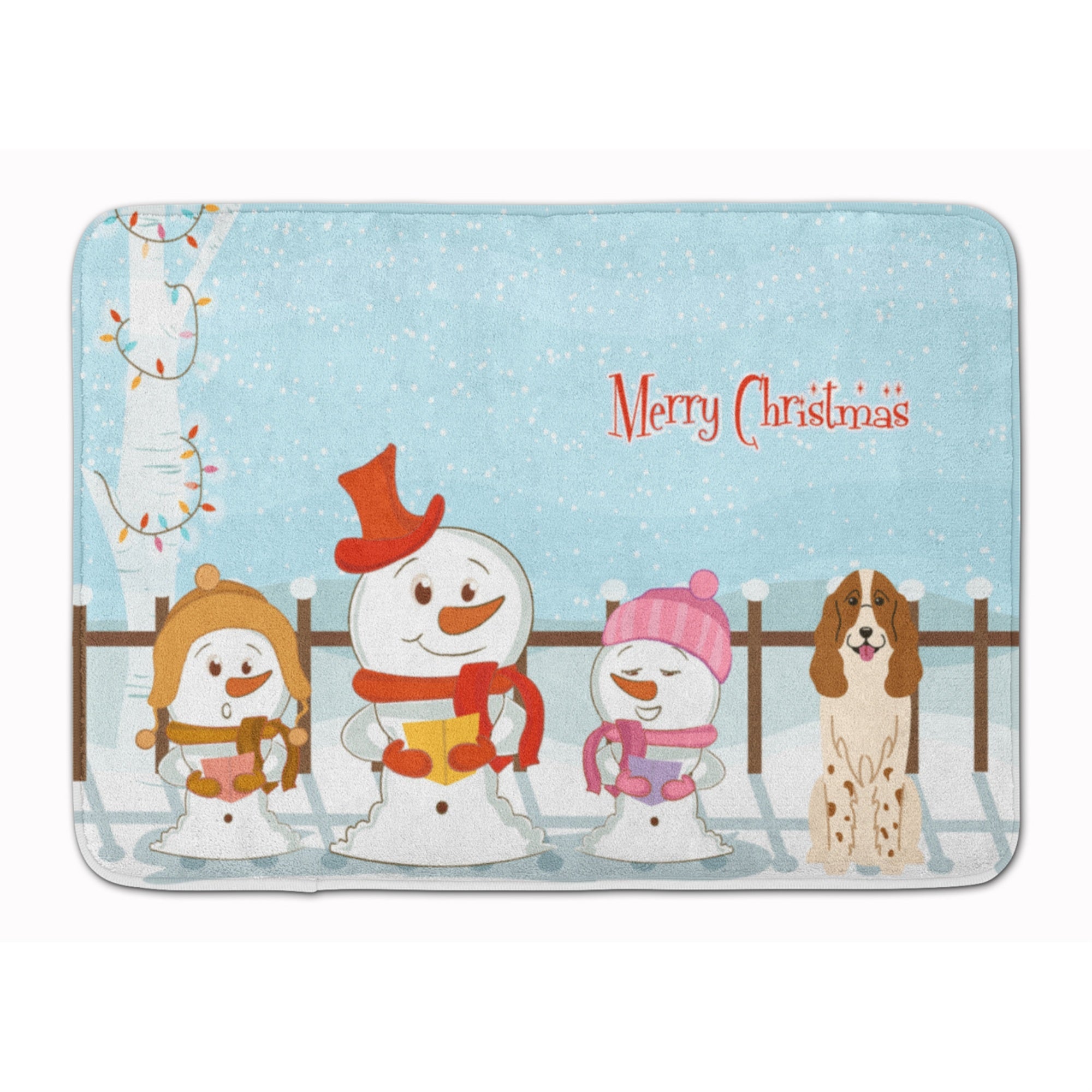 'Caroline'S Treasures Merry Christmas Russian Spaniel Floor Mat, 19'''' X 27'''', Multicolor''