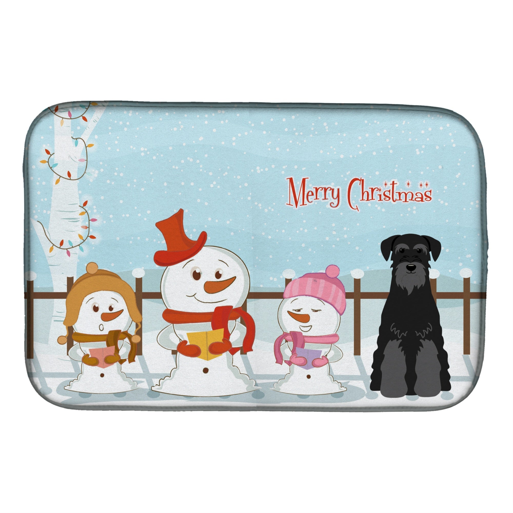 'Caroline'S Treasures Bb2363Ddm Dish Drying Mat, 14'''' X 21'''', Christmas Carolers''