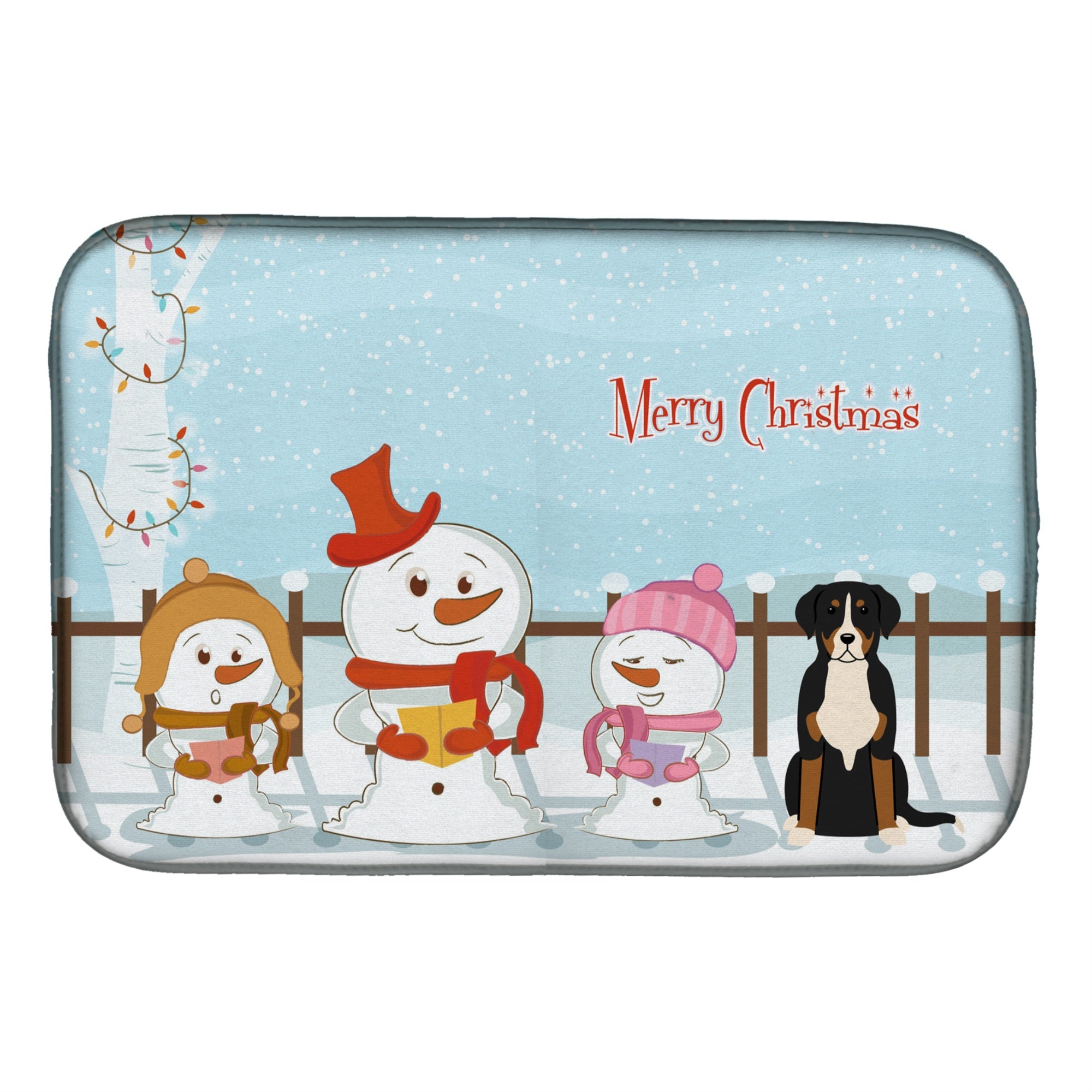 'Caroline'S Treasures Bb2368Ddm Dish Drying Mat, 14'''' X 21'''', Christmas Carolers''