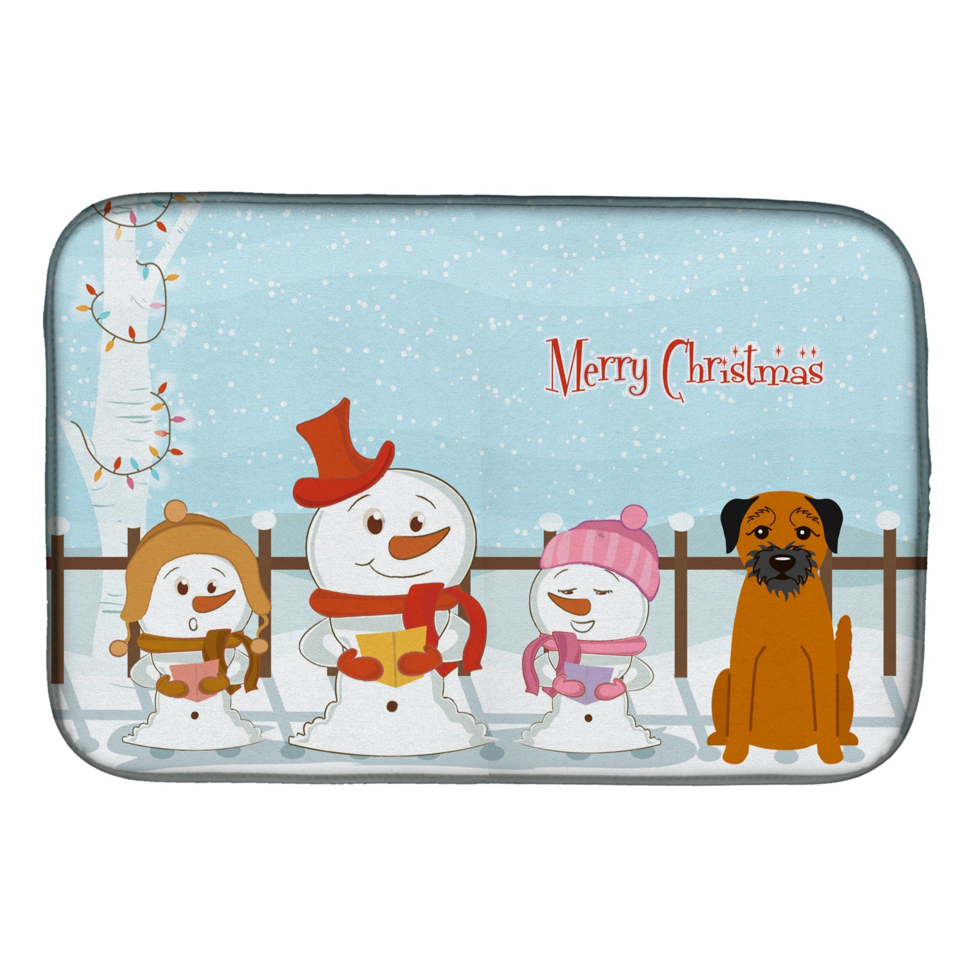 'Caroline'S Treasures Bb2370Ddm Dish Drying Mat, 14'''' X 21'''', Christmas Carolers''