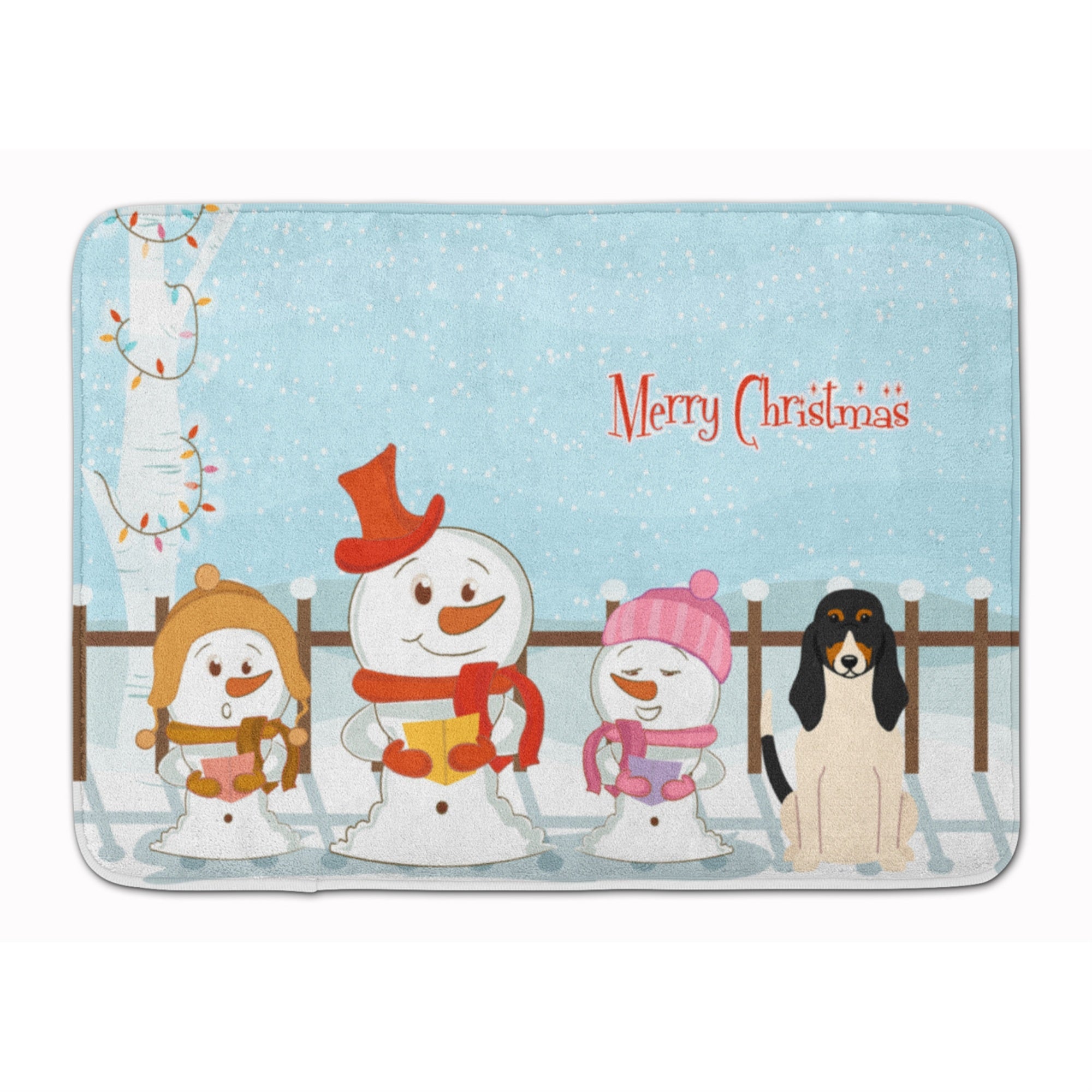 'Caroline'S Treasures Merry Christmas Carolers Swiss Hound Floor Mat, 19'''' X 27'''', Multicolor''