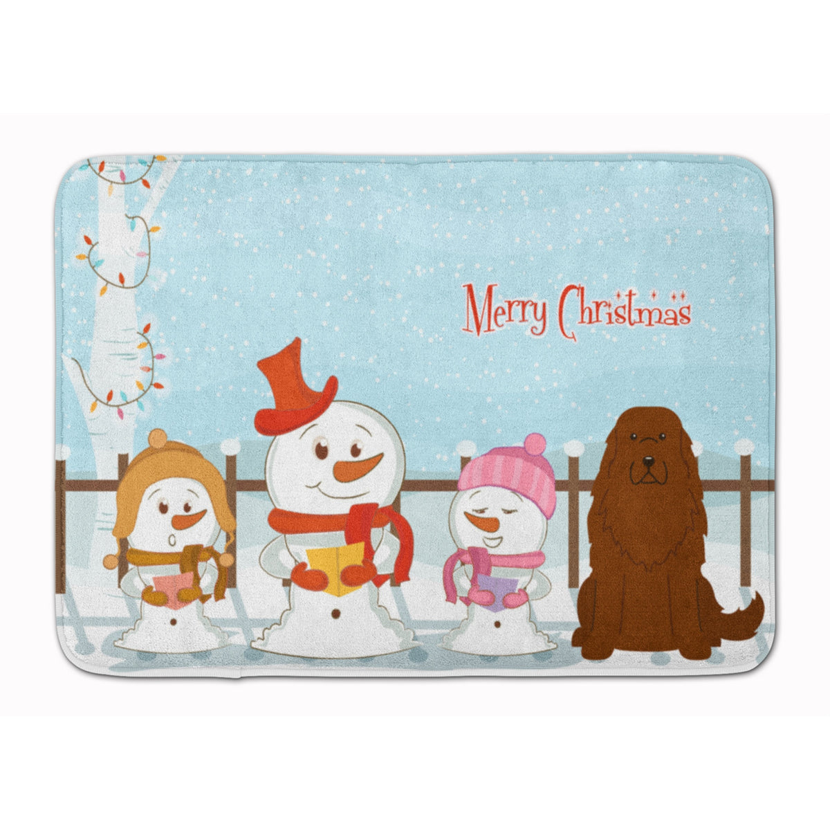 'Caroline'S Treasures Merry Christmas Caucasian Shepherd Dog Floor Mat, 19'''' X 27'''', Multicolor''