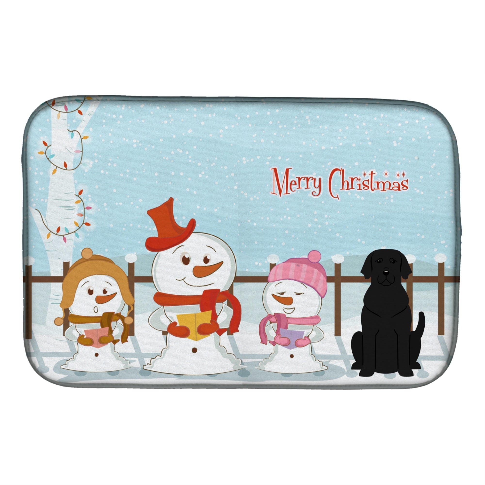 'Caroline'S Treasures Bb2388Ddm Dish Drying Mat, 14'''' X 21'''', Christmas Carolers''