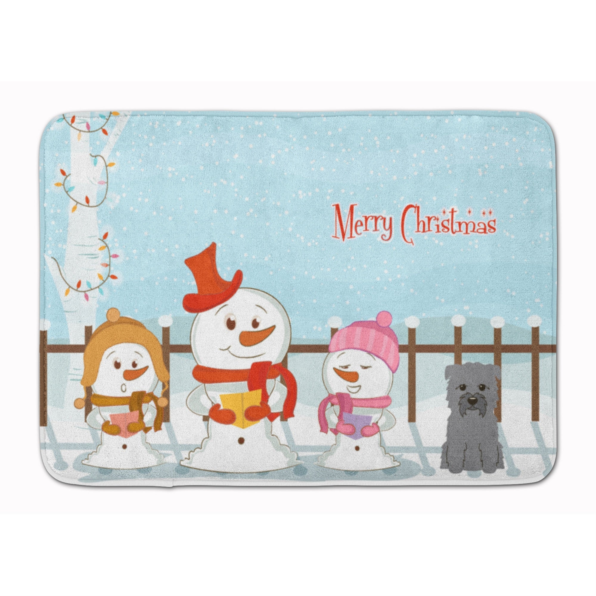 'Caroline'S Treasures Merry Christmas Glen Of Imal Grey Floor Mat, 19'''' X 27'''', Multicolor''