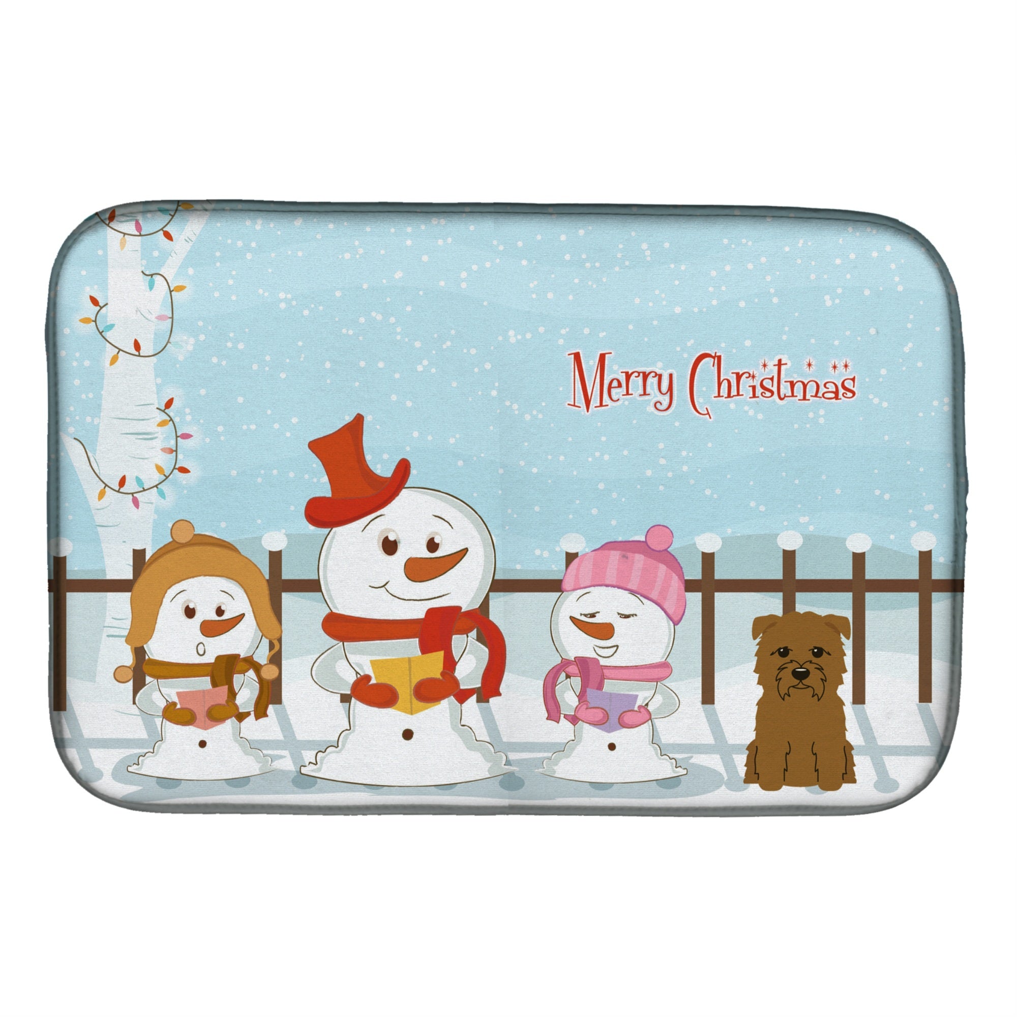 'Caroline'S Treasures Bb2391Ddm Dish Drying Mat, 14 X 21, Christmas Carolers''