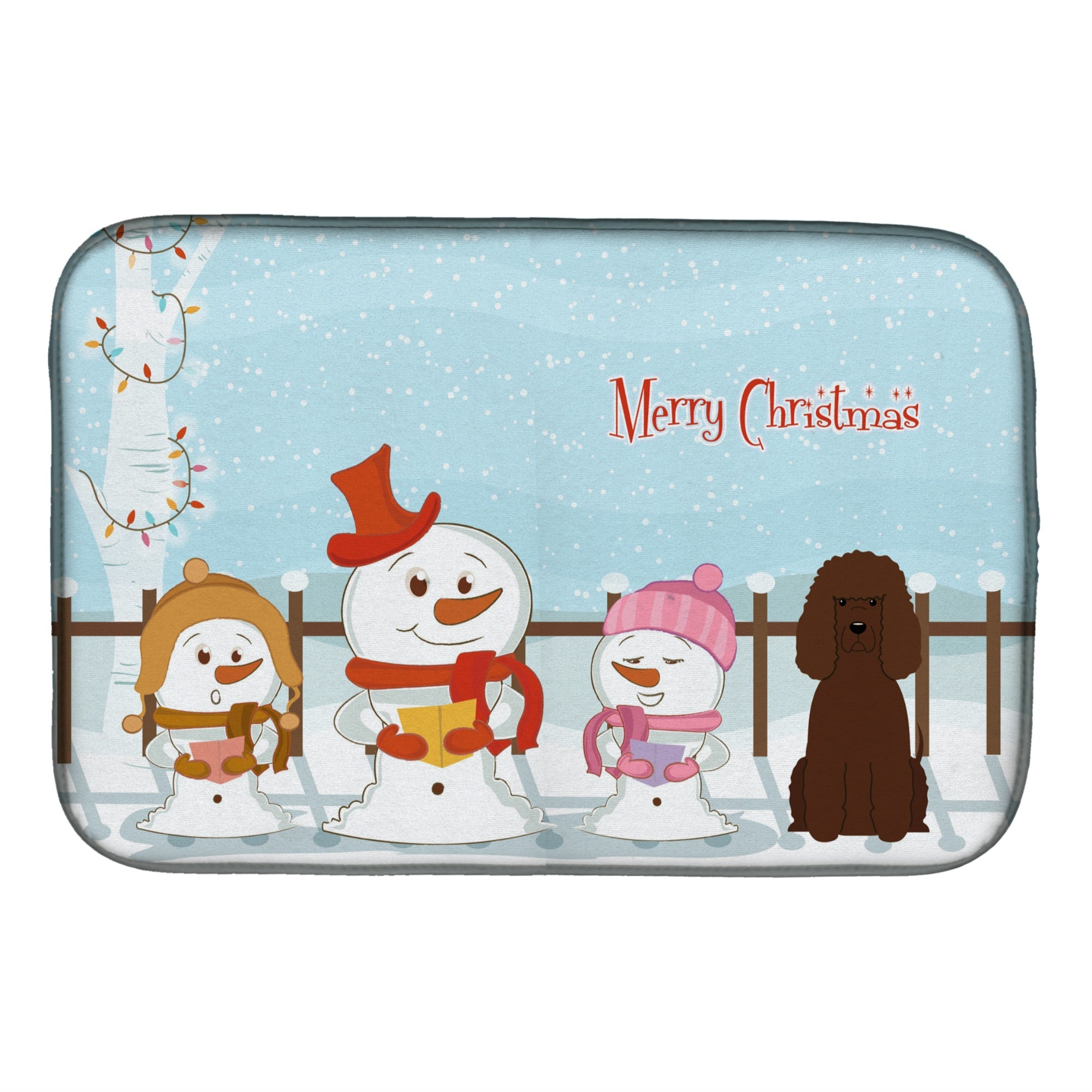 'Caroline'S Treasures Bb2394Ddm Dish Drying Mat, 14'''' X 21'''', Christmas Carolers''