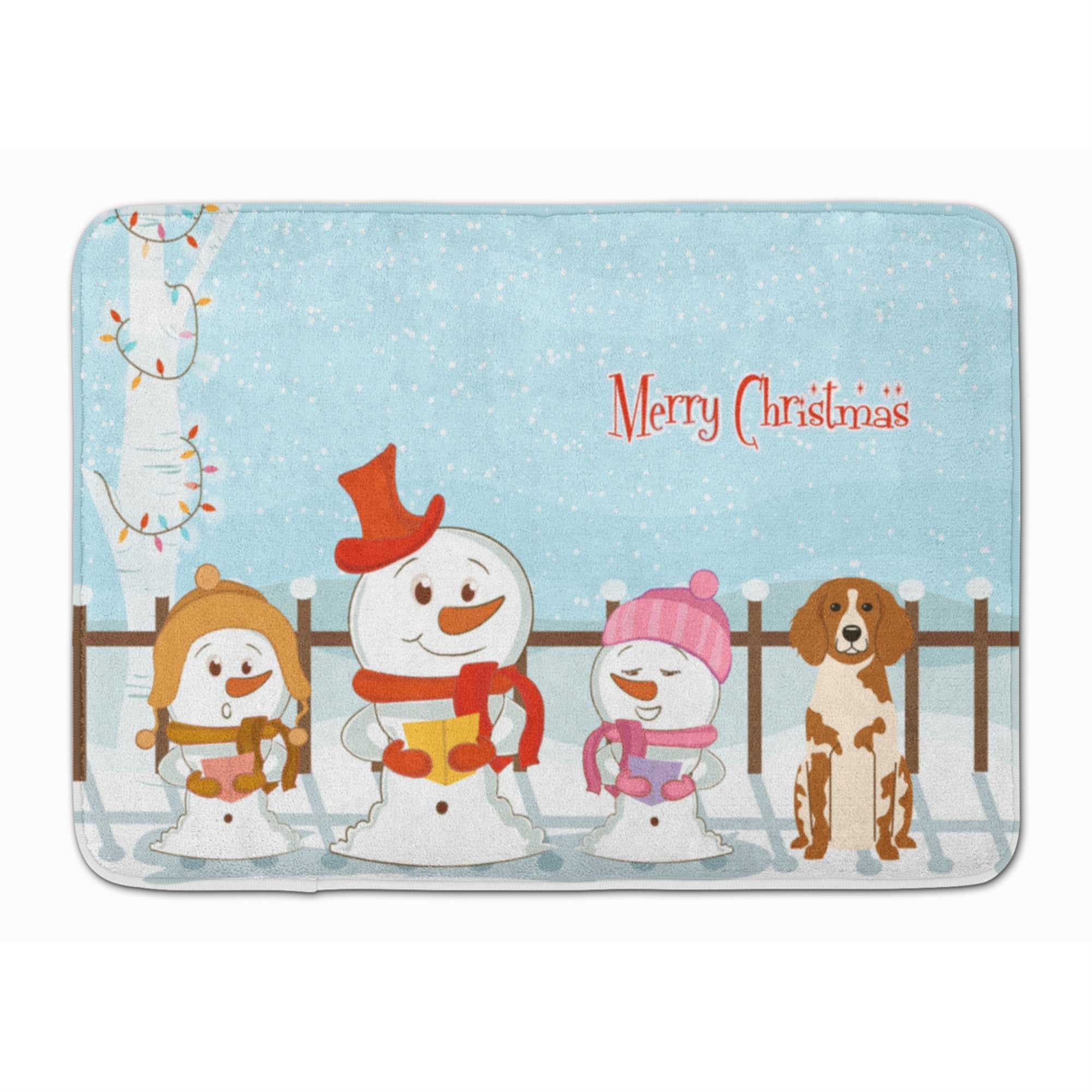 'Caroline'S Treasures Merry Christmas Brittany Spaniel Floor Mat, 19'''' X 27'''', Multicolor''