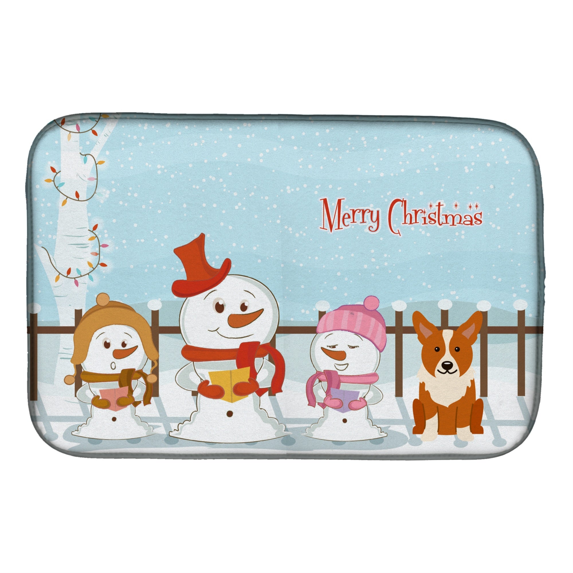 'Caroline'S Treasures Bb2431Ddm Dish Drying Mat, 14'''' X 21'''', Christmas Carolers''