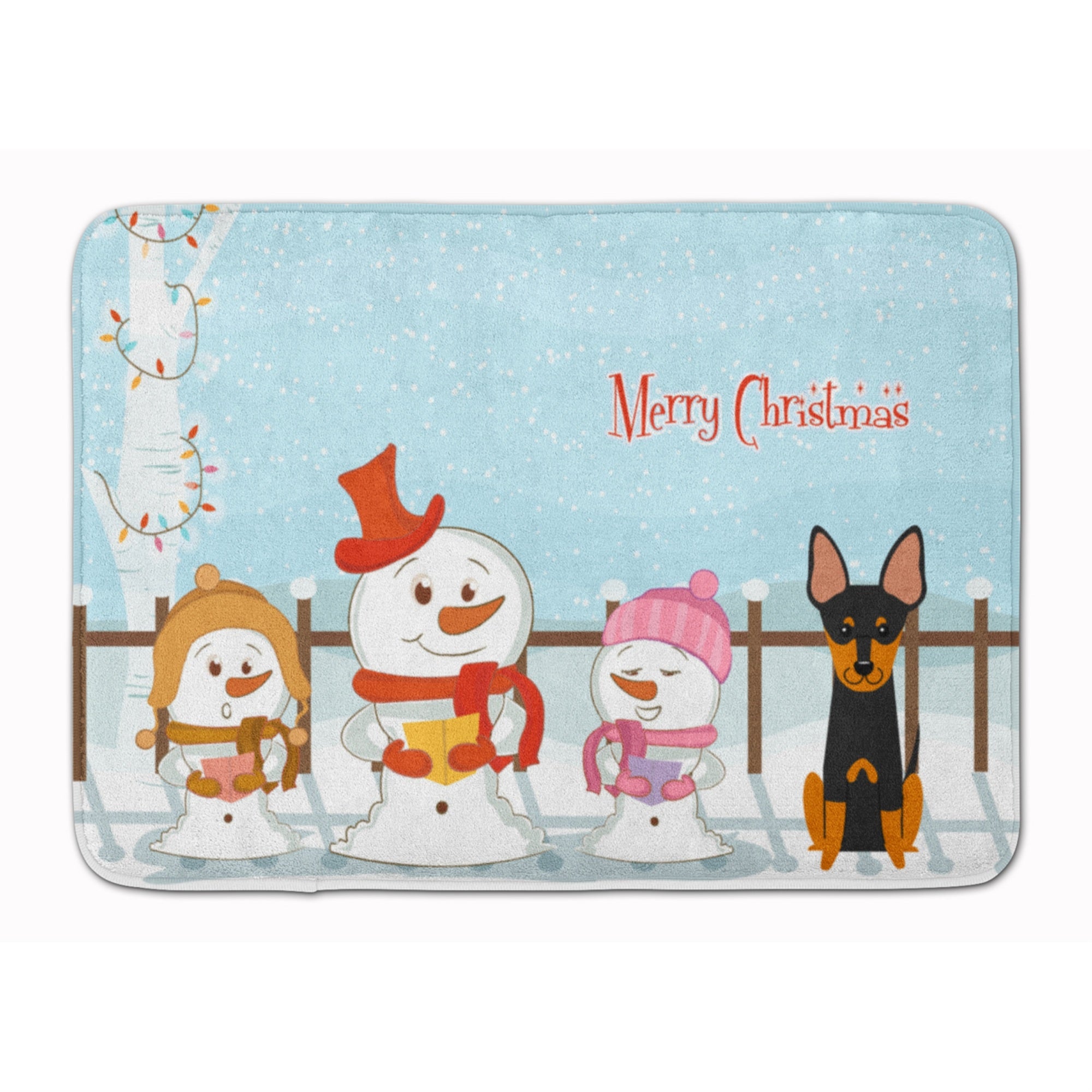 'Caroline'S Treasures Merry Christmas English Toy Terrier Floor Mat, 19'''' X 27'''', Multicolor''