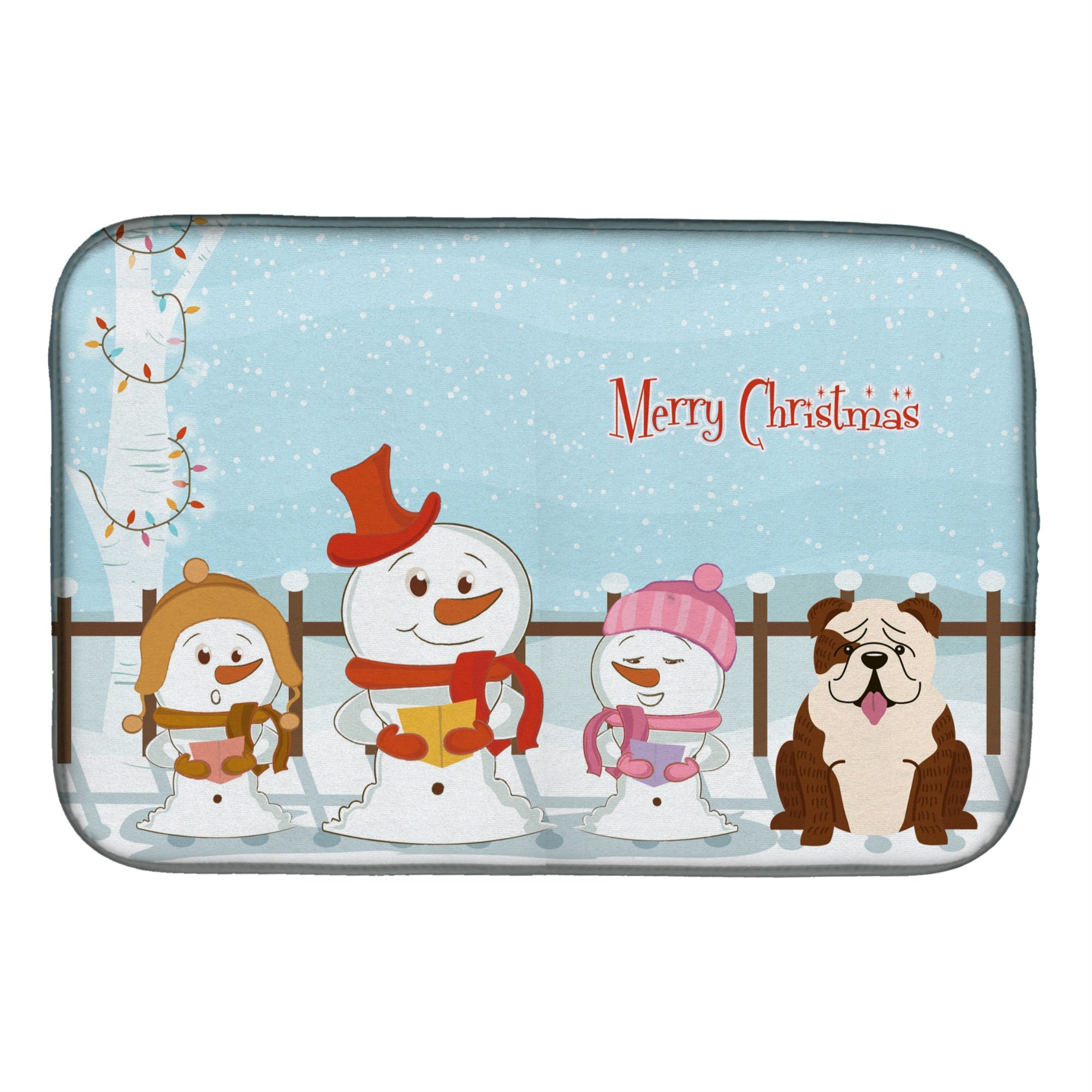 'Caroline'S Treasures Bb2452Ddm Dish Drying Mat, 14'''' X 21'''', Christmas Carolers''