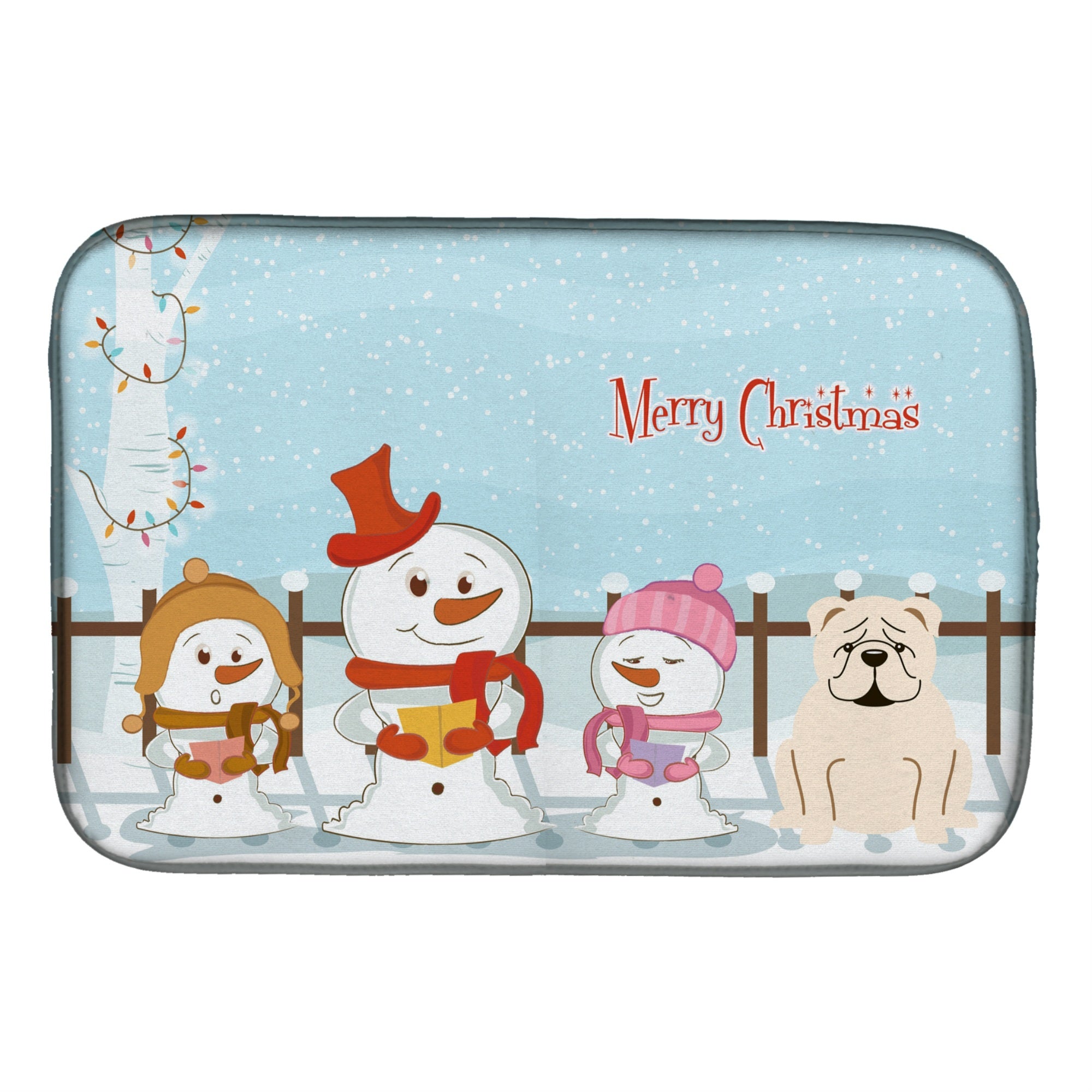 'Caroline'S Treasures Bb2454Ddm Dish Drying Mat, 14'''' X 21'''', Christmas Carolers''